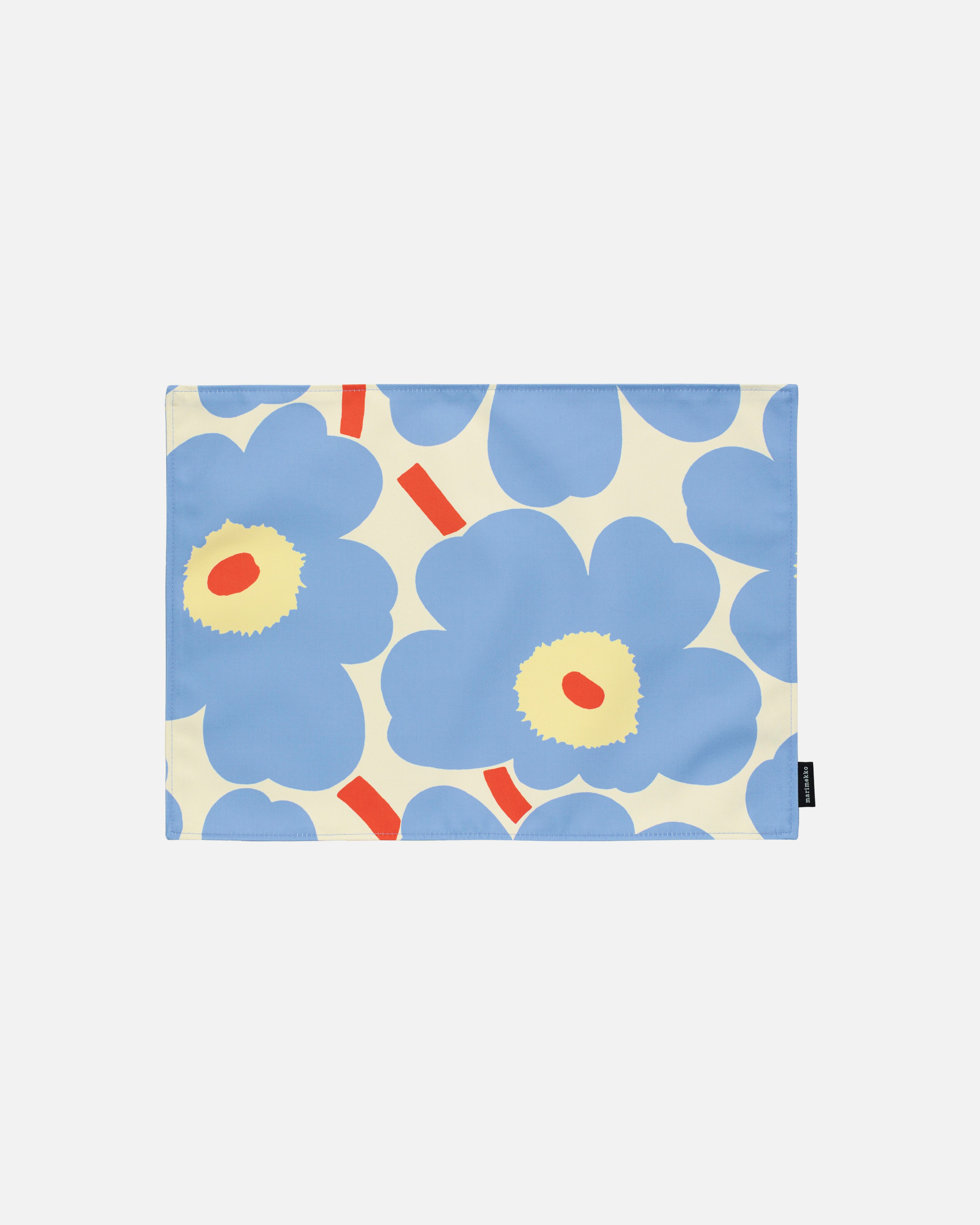 Pieni Unikko, Outdoor placemat, off white,lt.blue,melon,or.red,