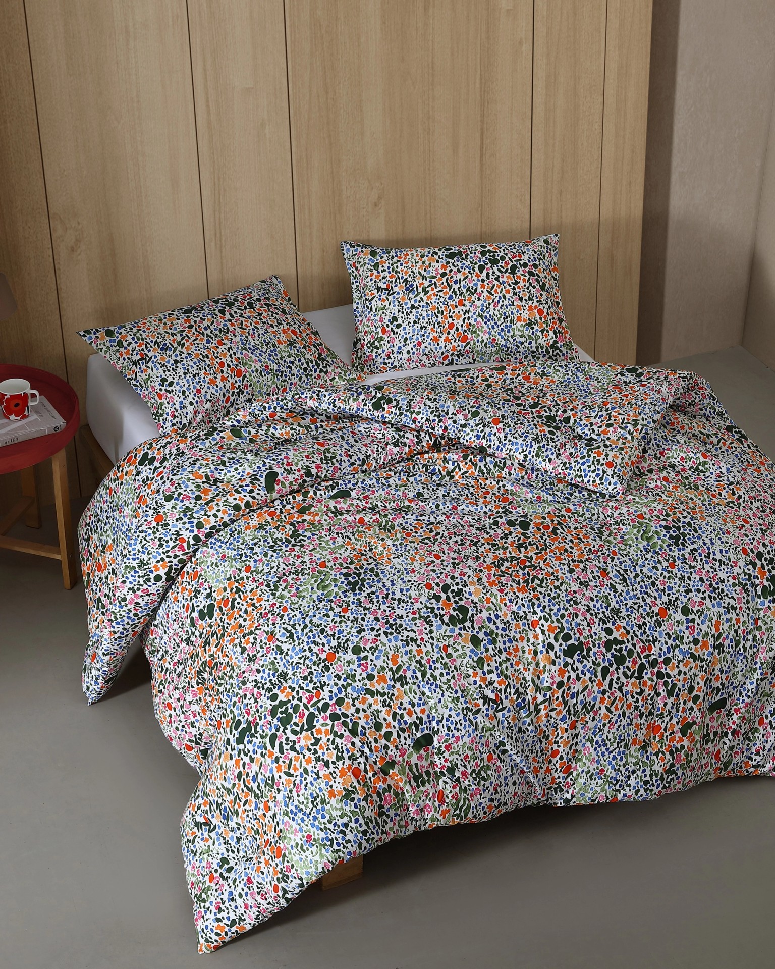 Rantaniitty F/Q, Duvet cover set, white, multicolor,