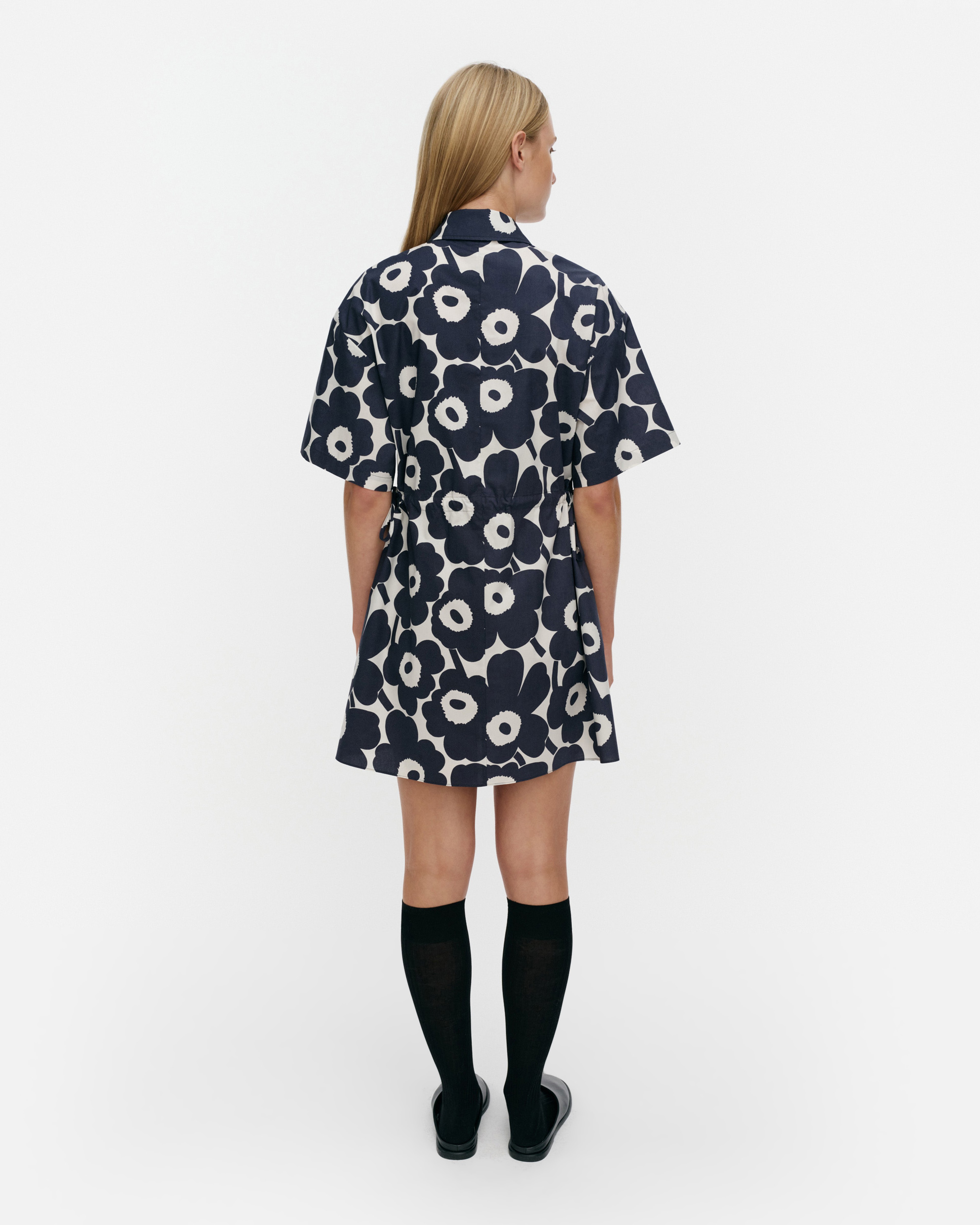 Katkelma Unikko, Dress, dark blue, off white,