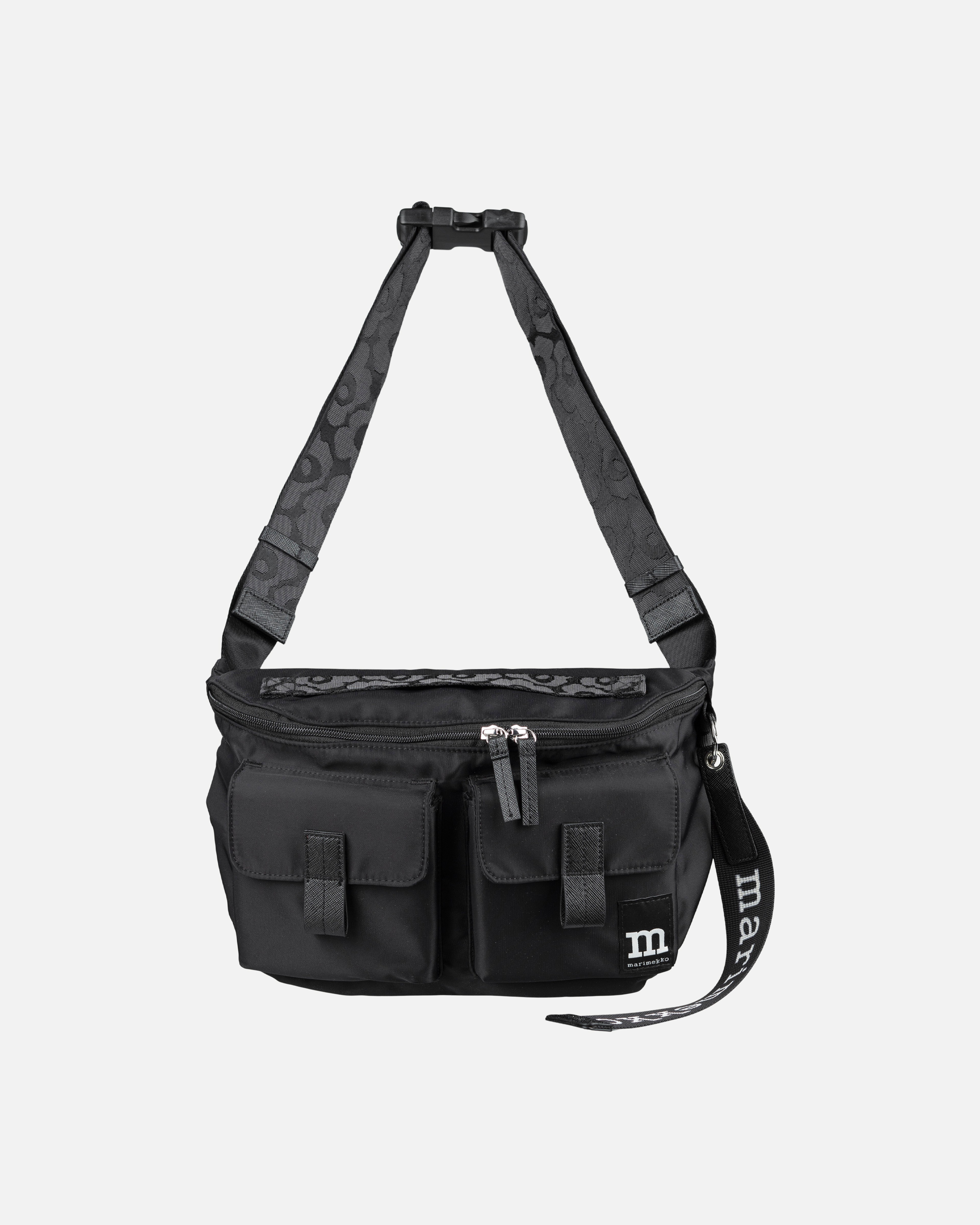 Sling Bag M Solid, Olkalaukku, musta,