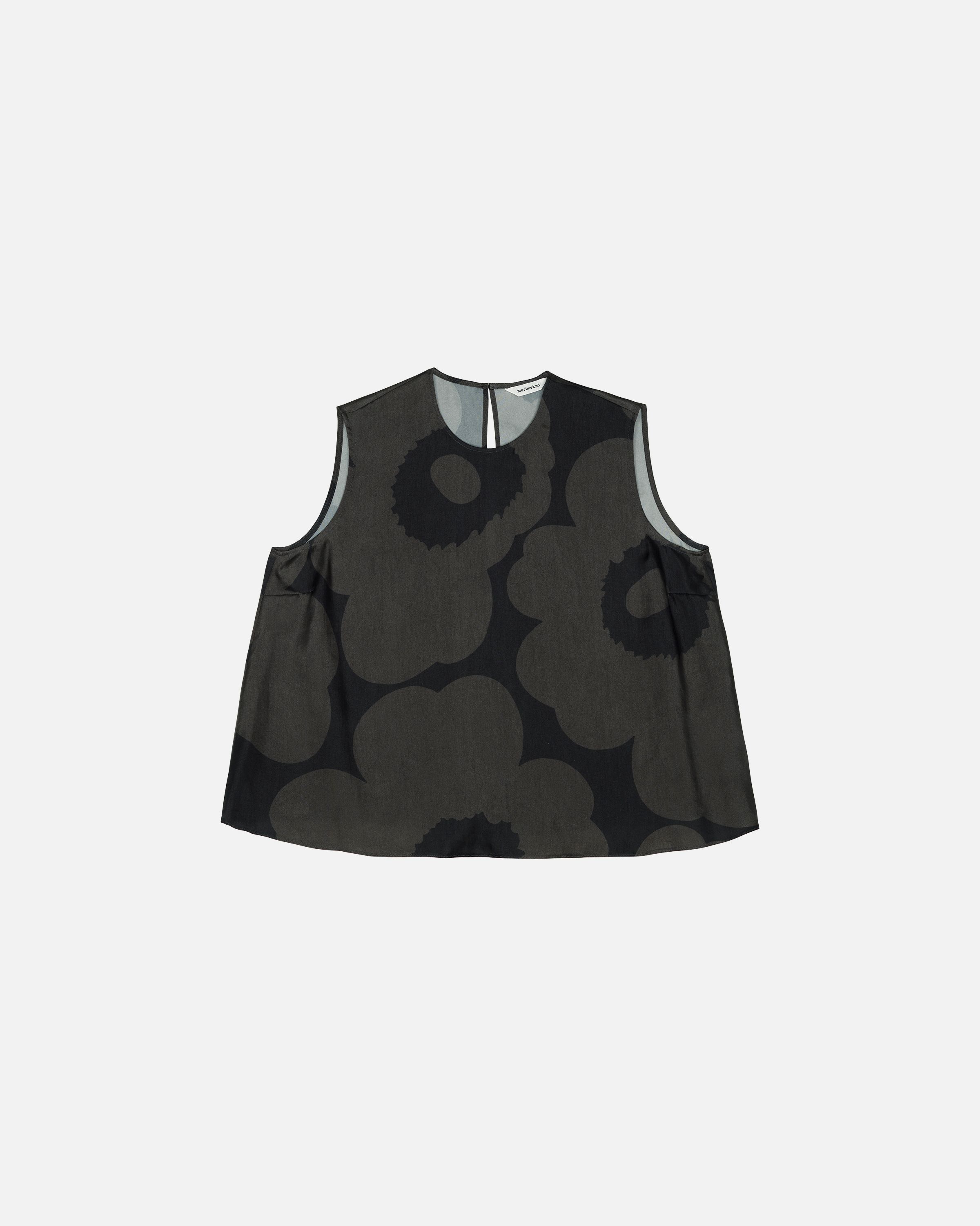 Sommitelma Unikko Top dark grey, black | Marimekko