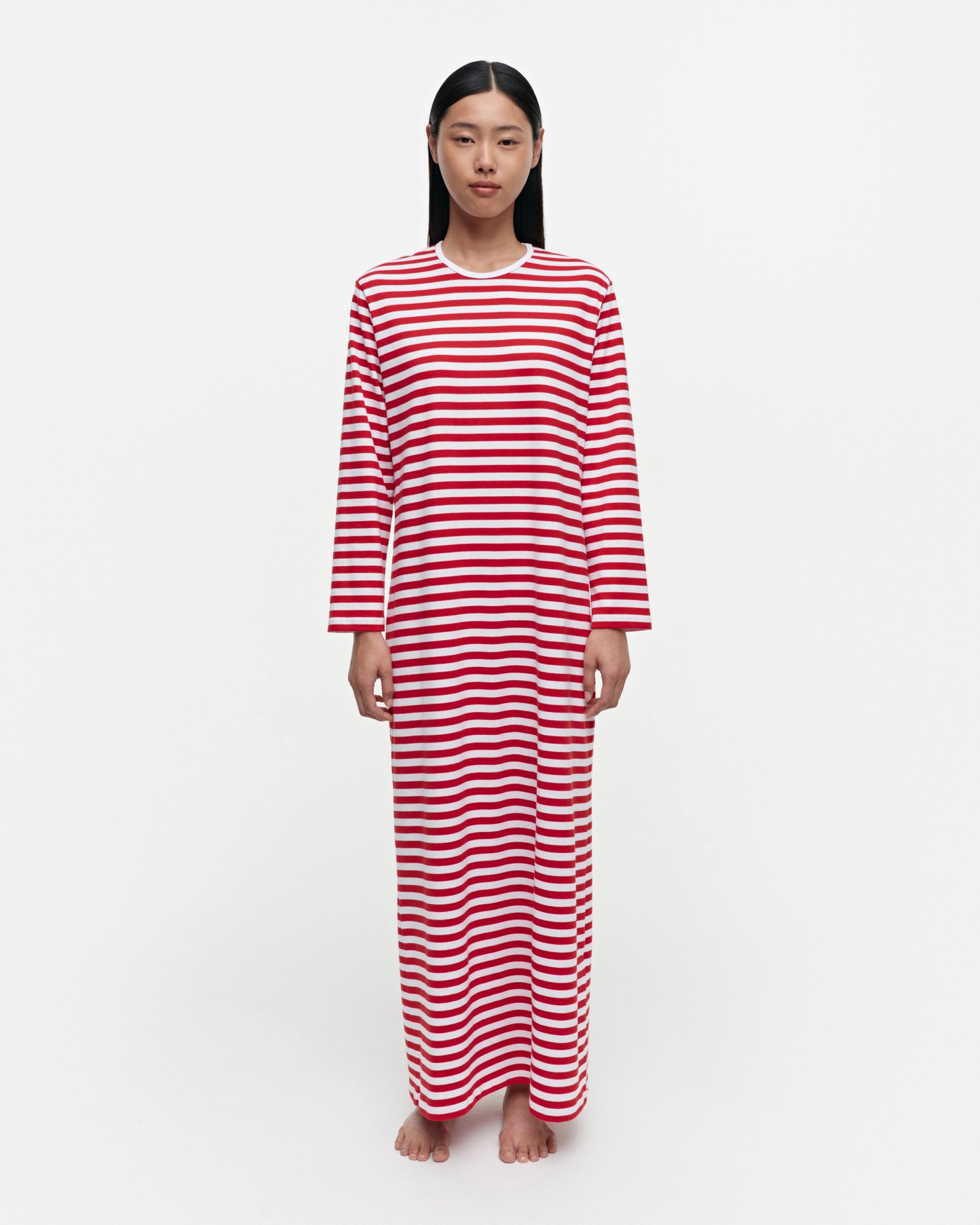 Katju, Nightgown, white, red,