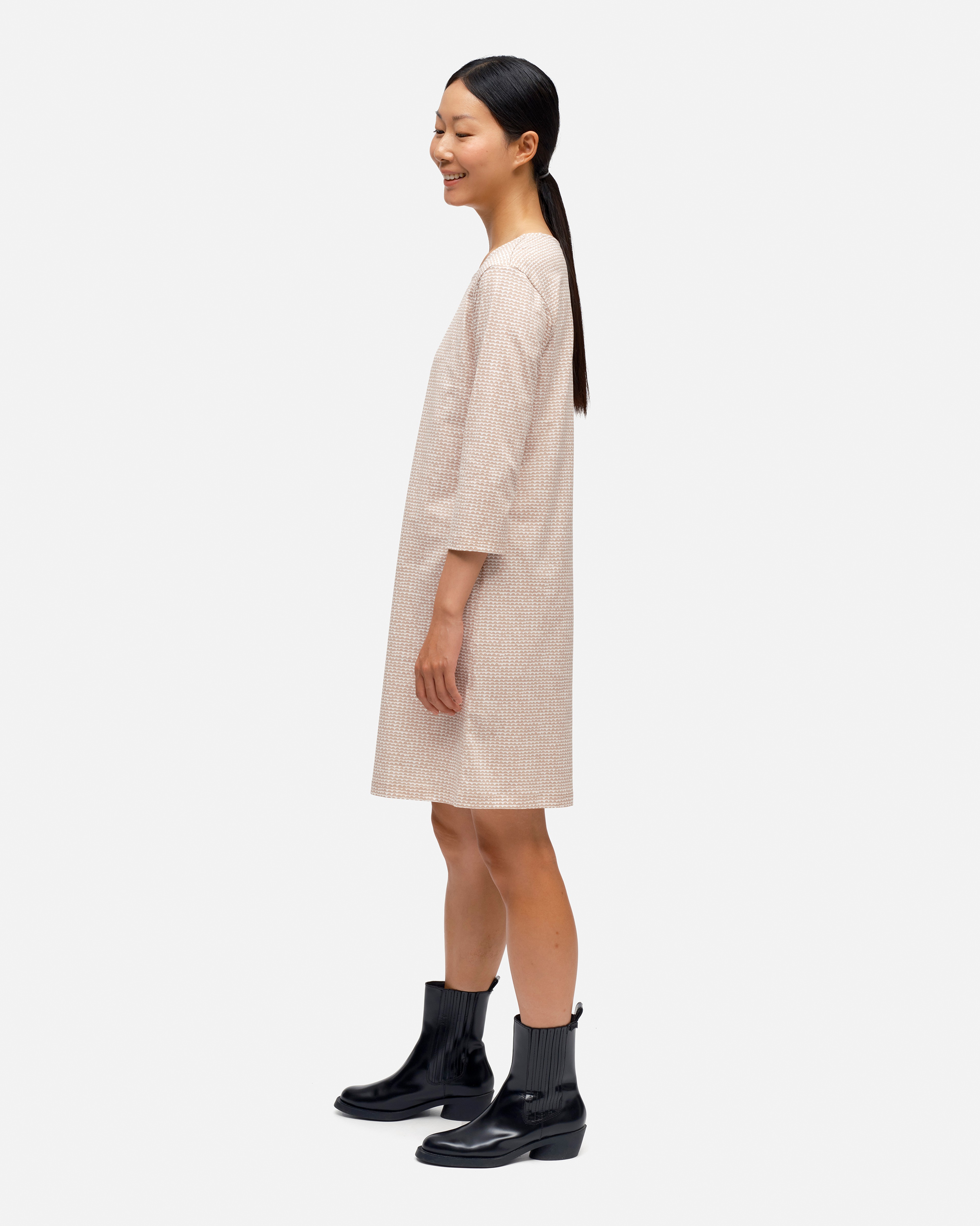 Varpu Papajo, Jersey dress, off-white, beige,