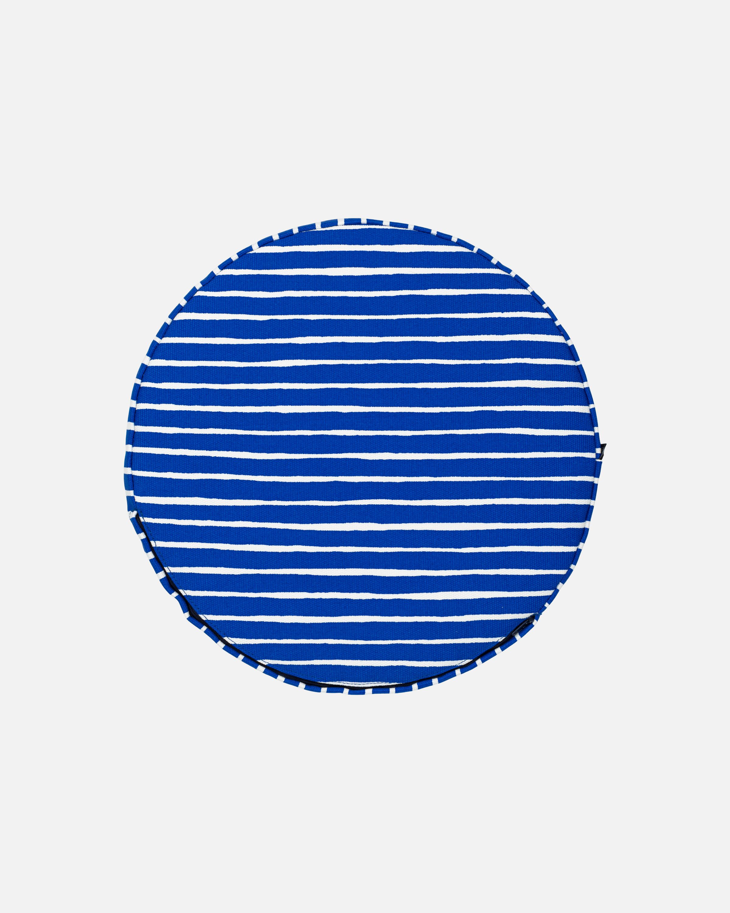Piccolo Seat cushion blue, white | Marimekko