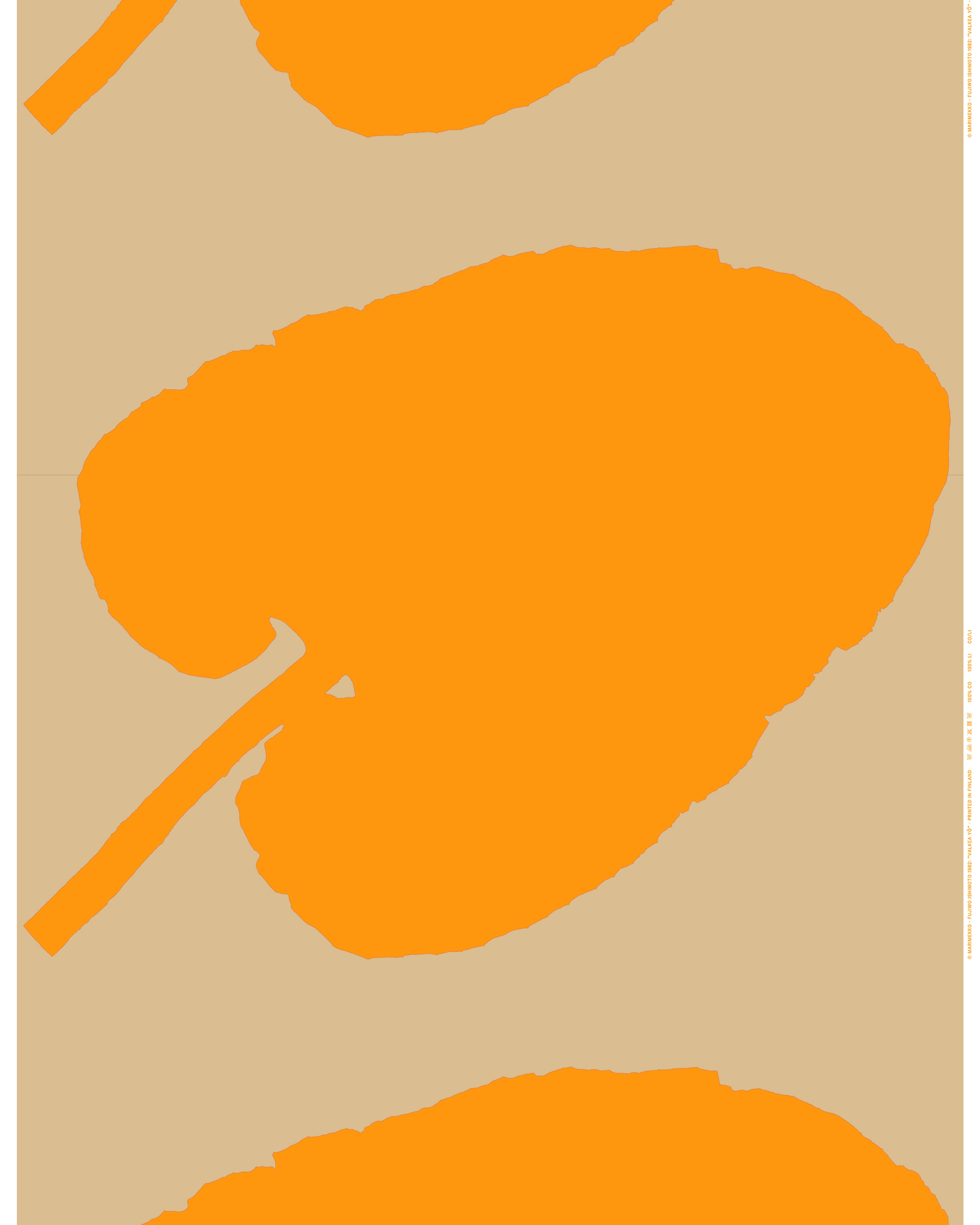 Valkea Yö, Cotton fabric, straw, sahram yellow,