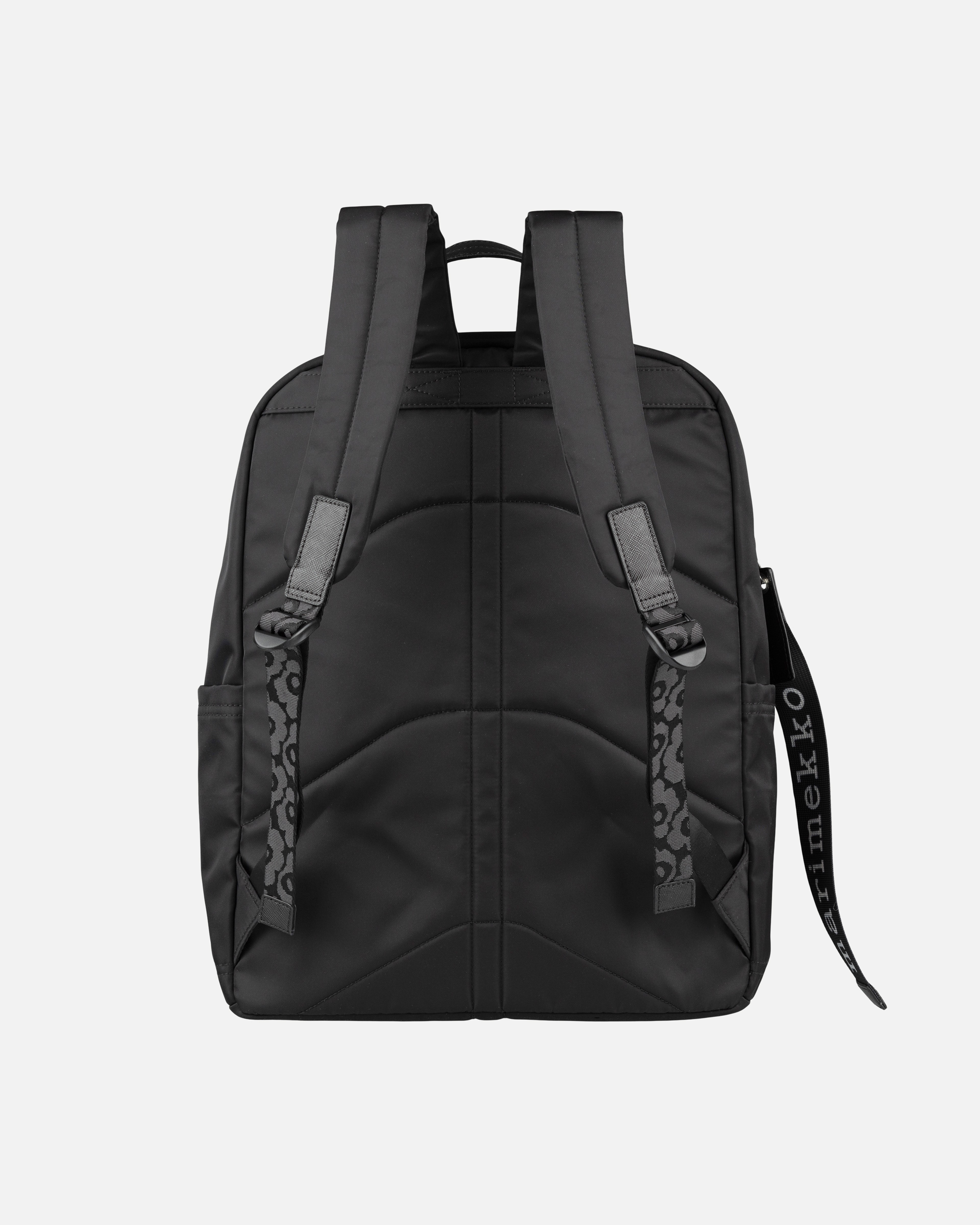 Zip Top Backpack Solid, black,