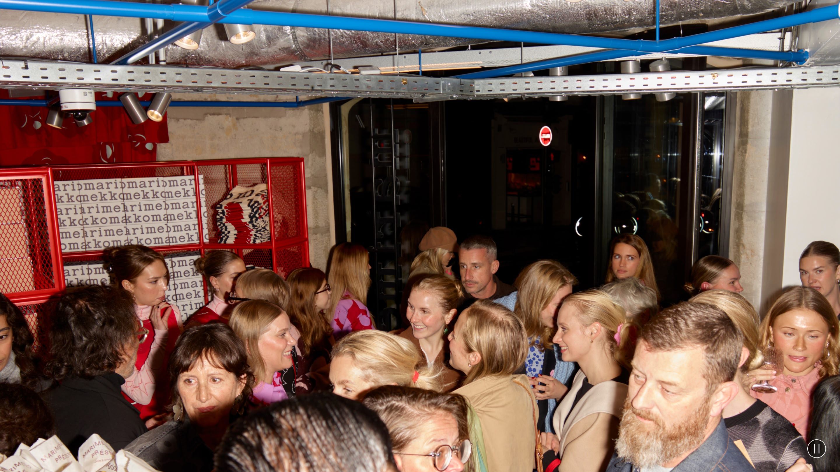 Guests at Marimekko Paris store opening.