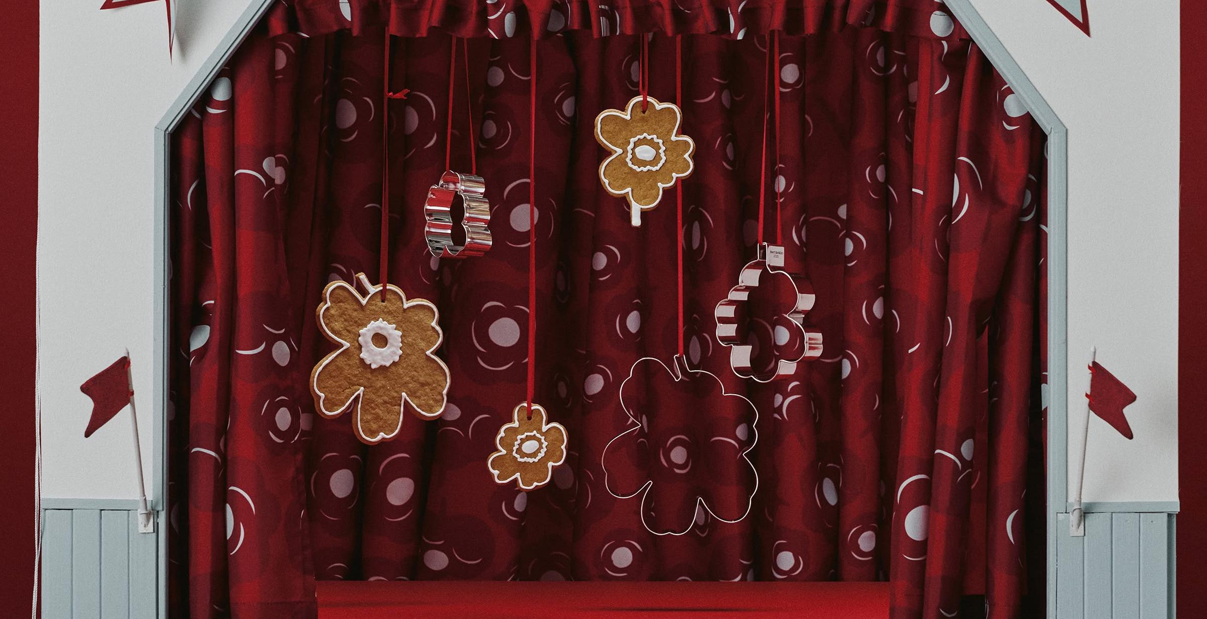 Unikko Lebkuchenkekse und Ausstechformen