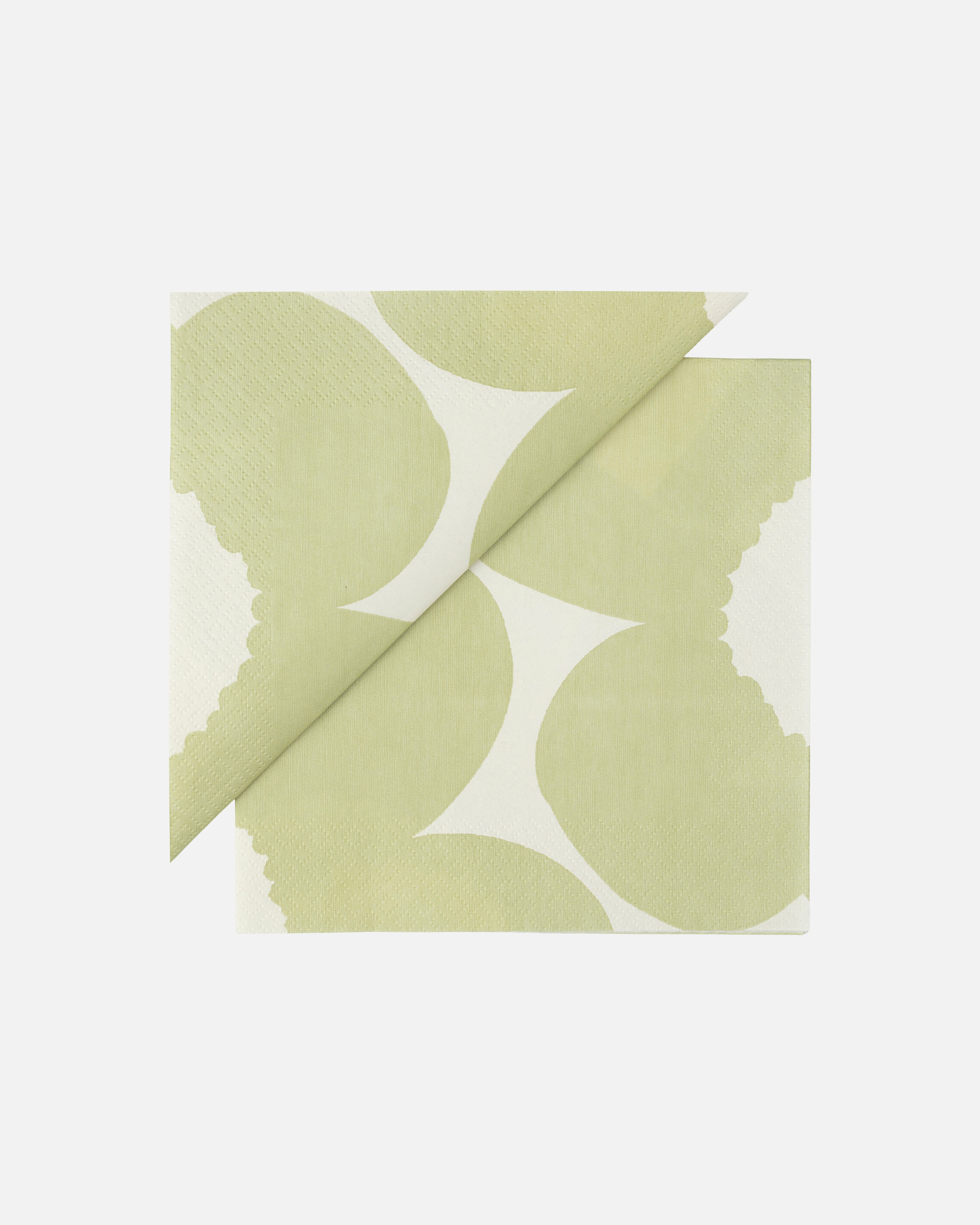 Iso Unikko, Paper napkin 24x24 cm, off white, pear,