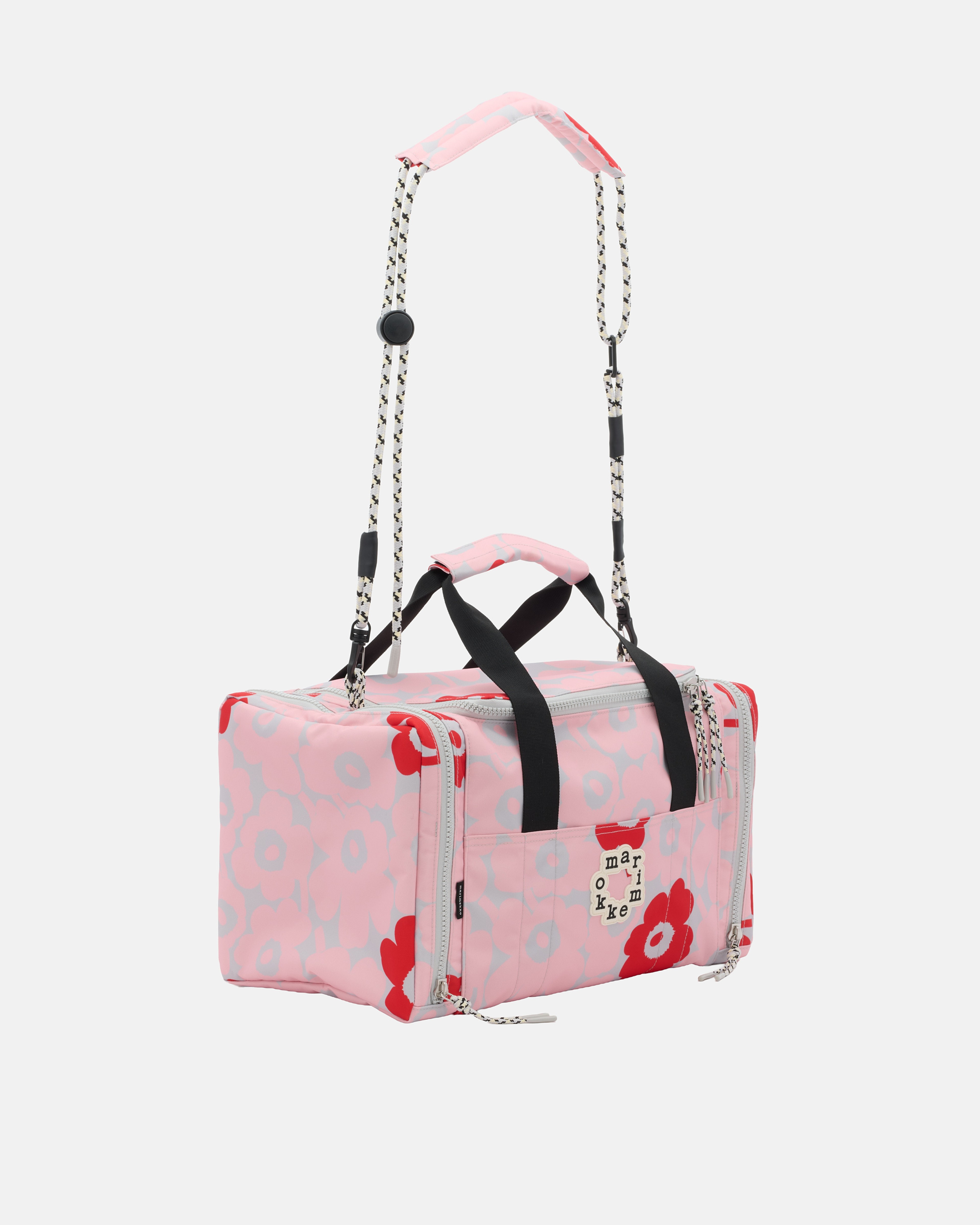 Tsufe Mini Unikko, Kioski shoulder bag, light pink, grey, red,