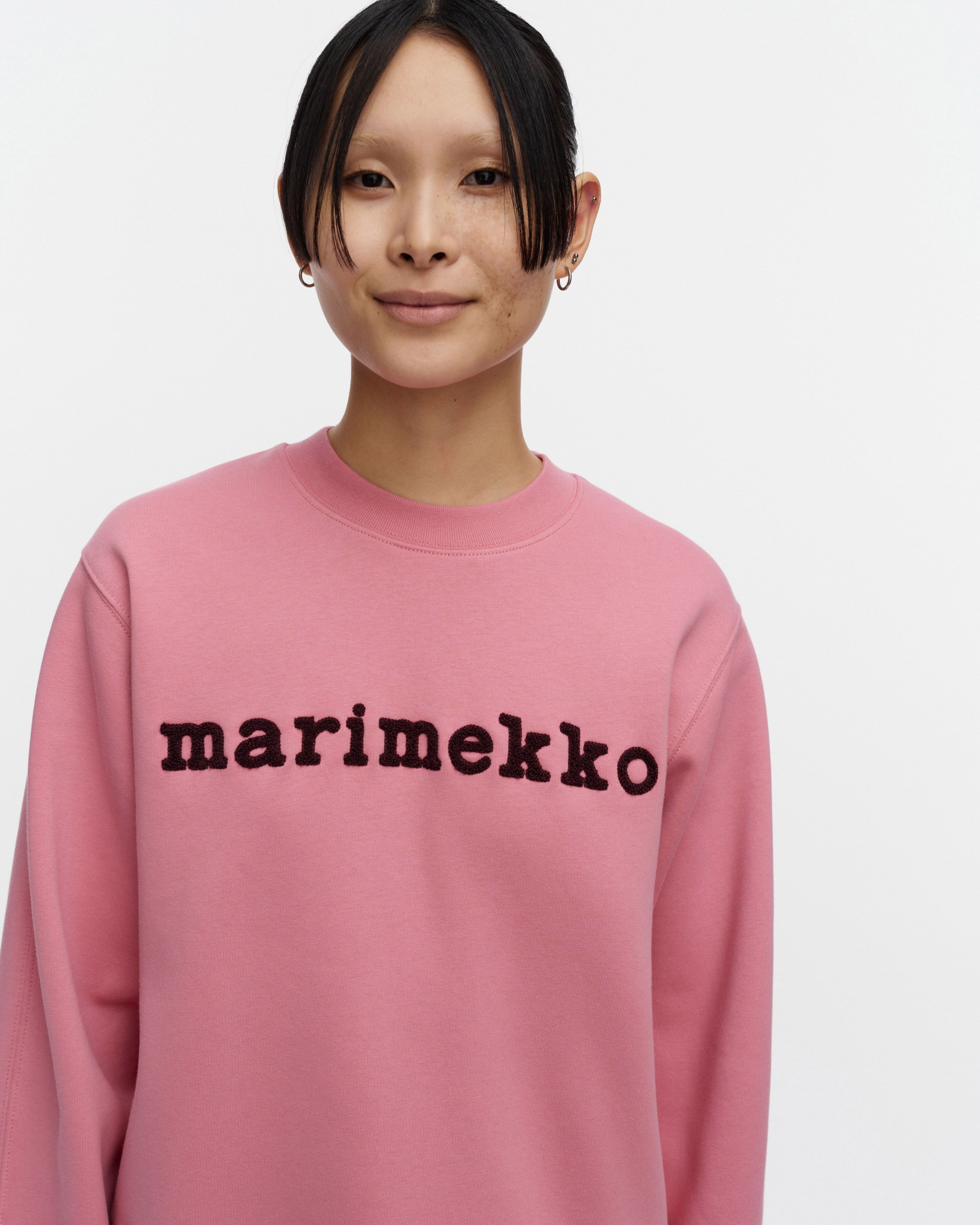 Trilce Logo Placement Kioski sweatshirt rose, wine red | Marimekko