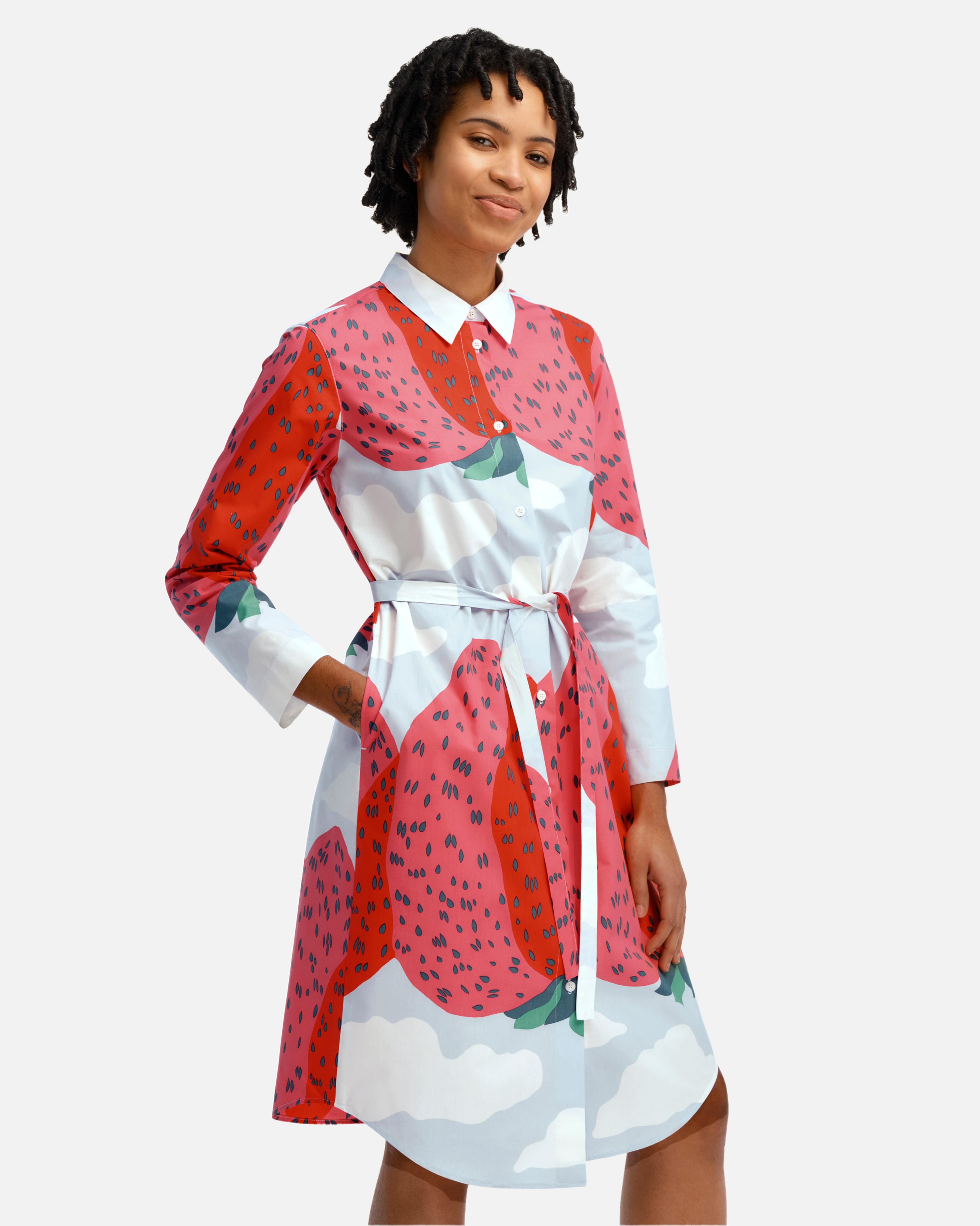 Minta Mansikkavuoret Cotton poplin dress