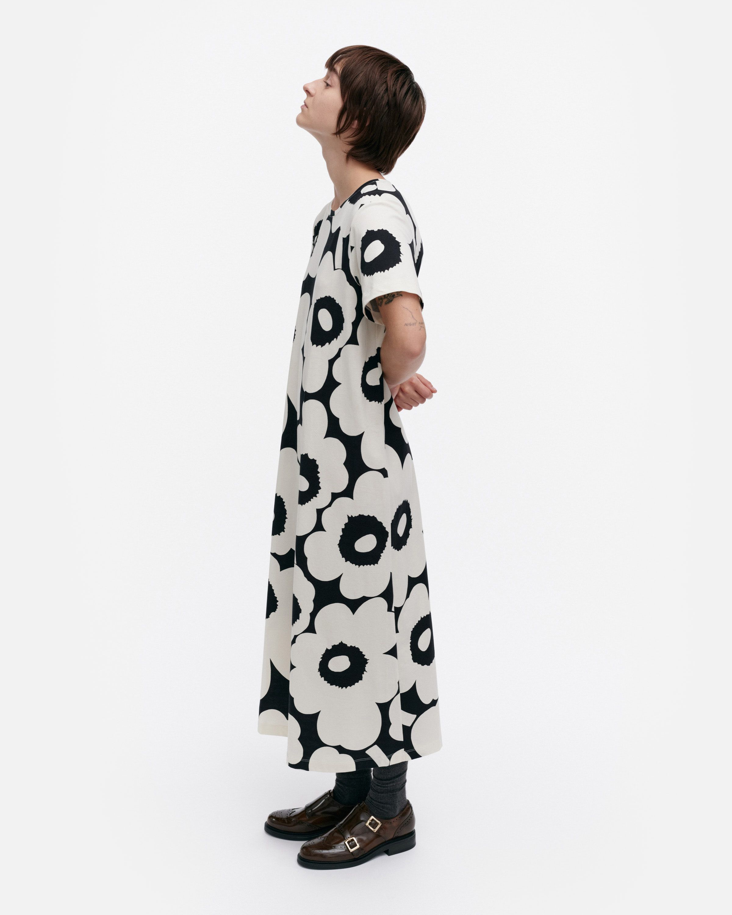 marimekko Unikko Clarfe dress M ワンピース marimekko Unikko Clarfe