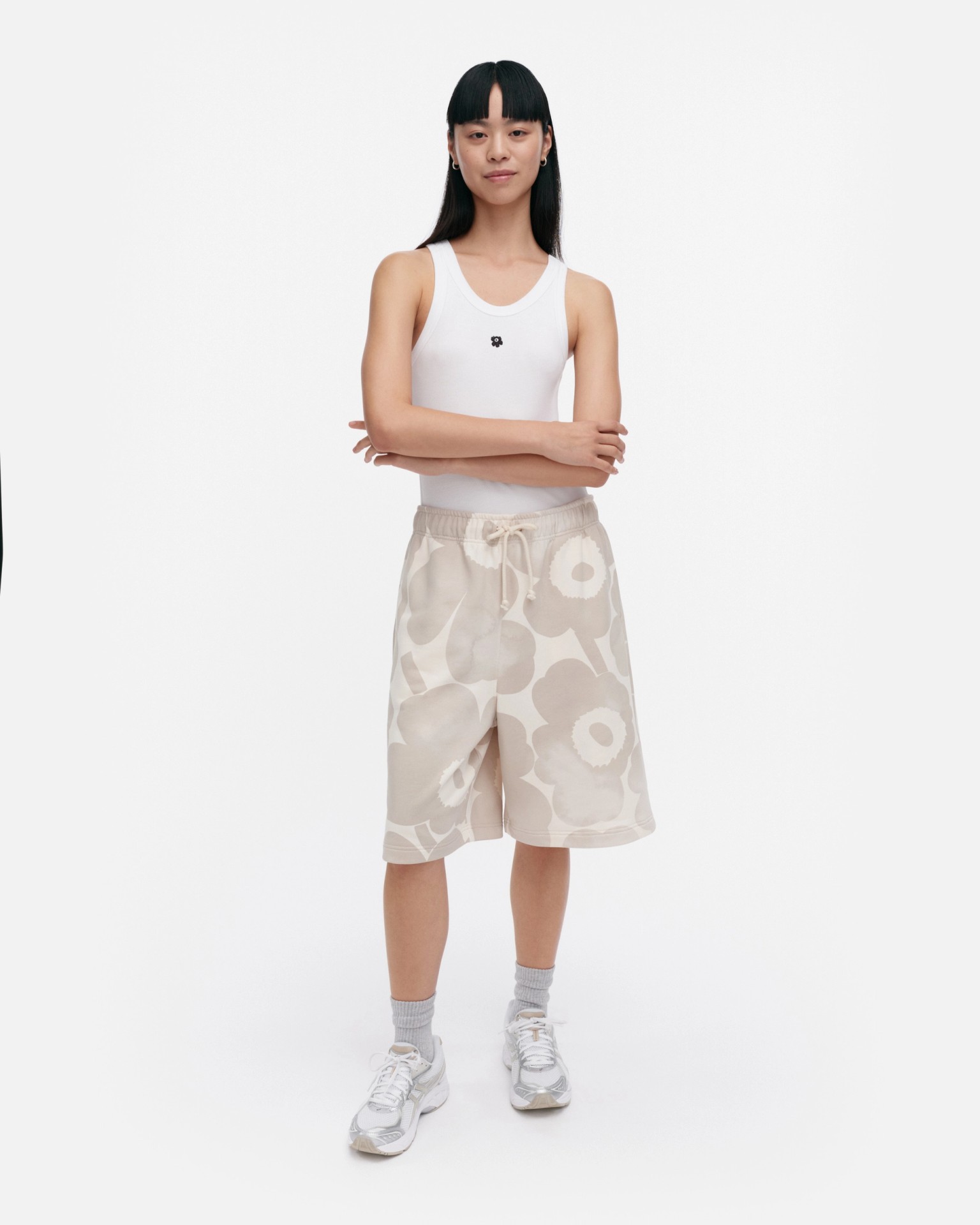 Sarana Akvarelli Unikko, Kioski shorts, off white, beige,