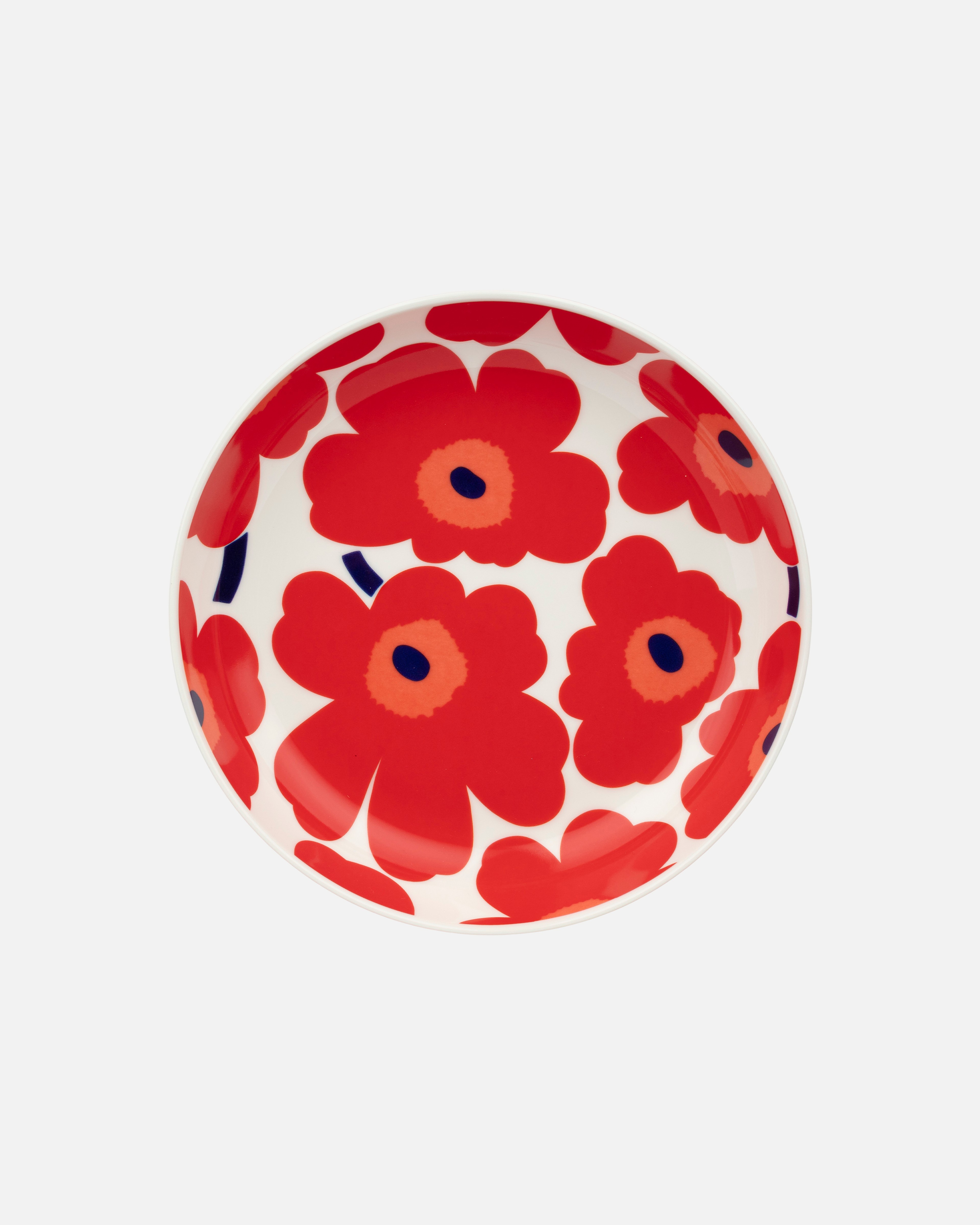 Oiva / Unikko, Bowl, white,red,blue,