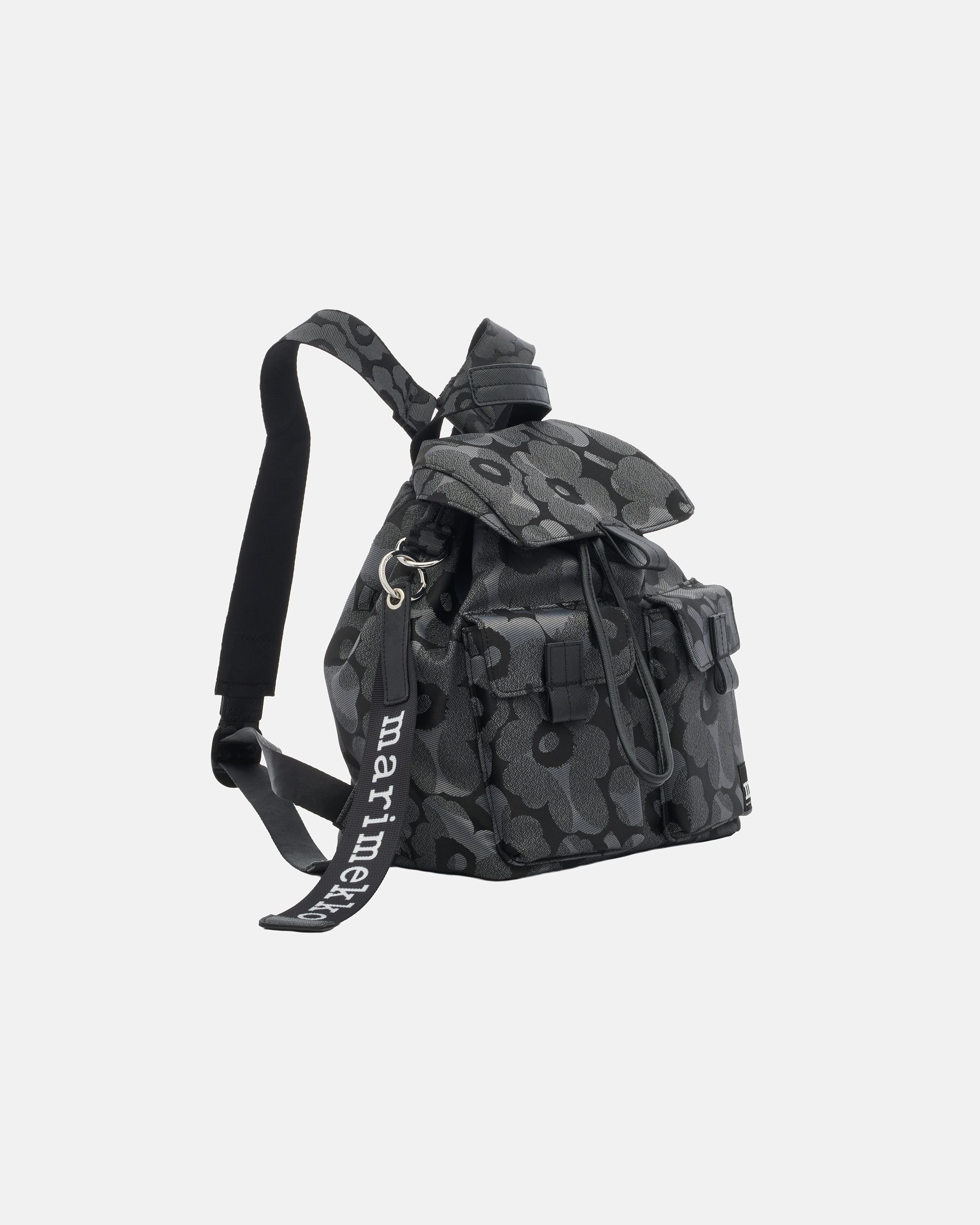 Everything Backpack M Unikko Bag grey, dark grey | Marimekko