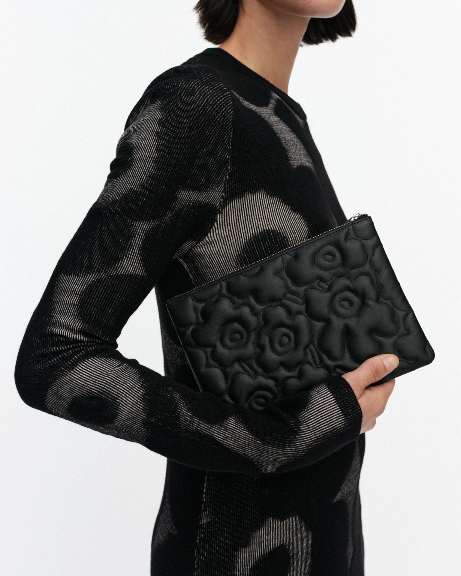 Pouch Bag Unikko, Clutch, black,
