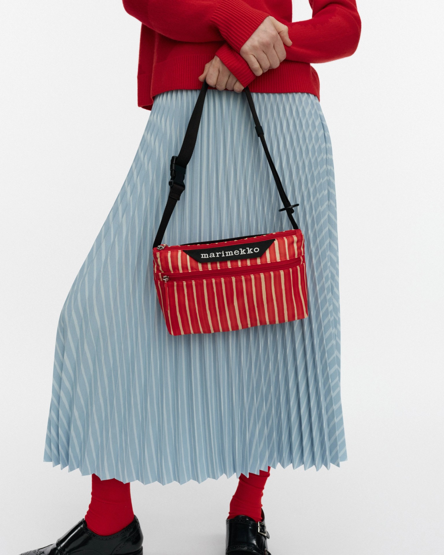 Neat Crossbody Piccolo S, Shoulder bag, red, beige,