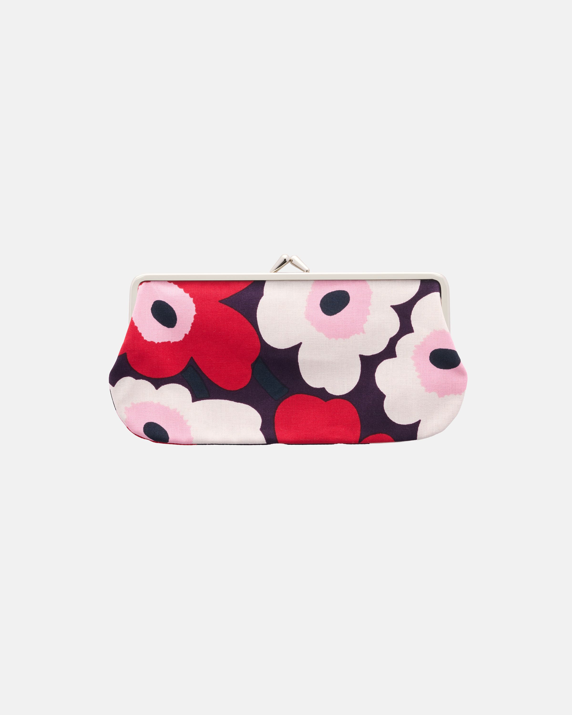 Mini Unikko Silmälasi kukkaro Purse plum,cranberry,off white,rose