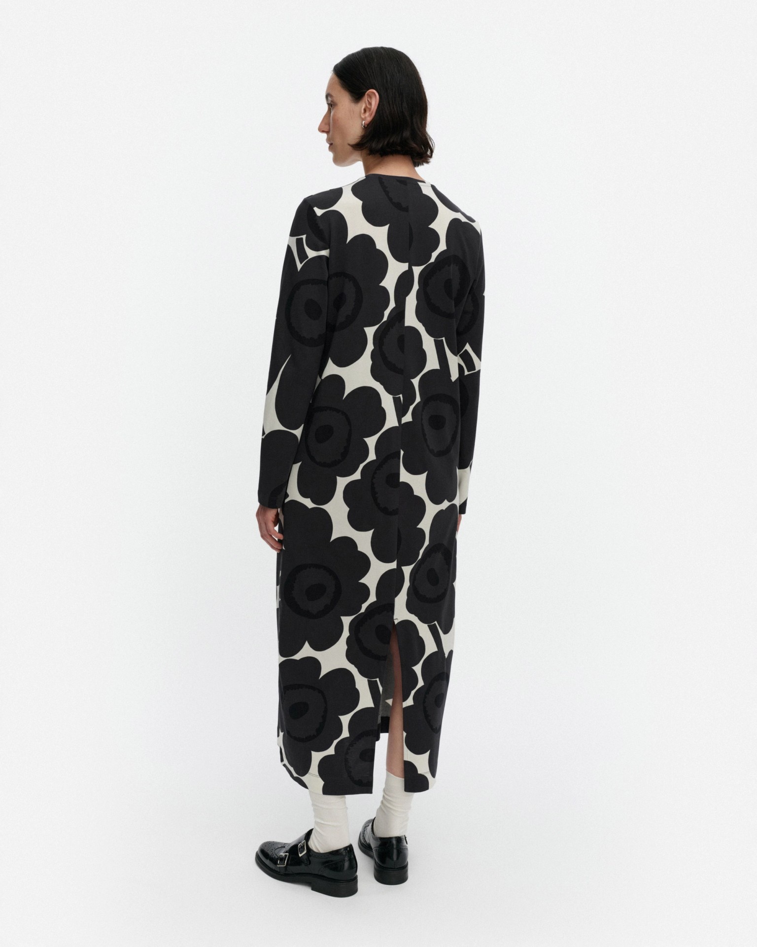 Luonti Unikko, Dress, off-white, dark grey, black,