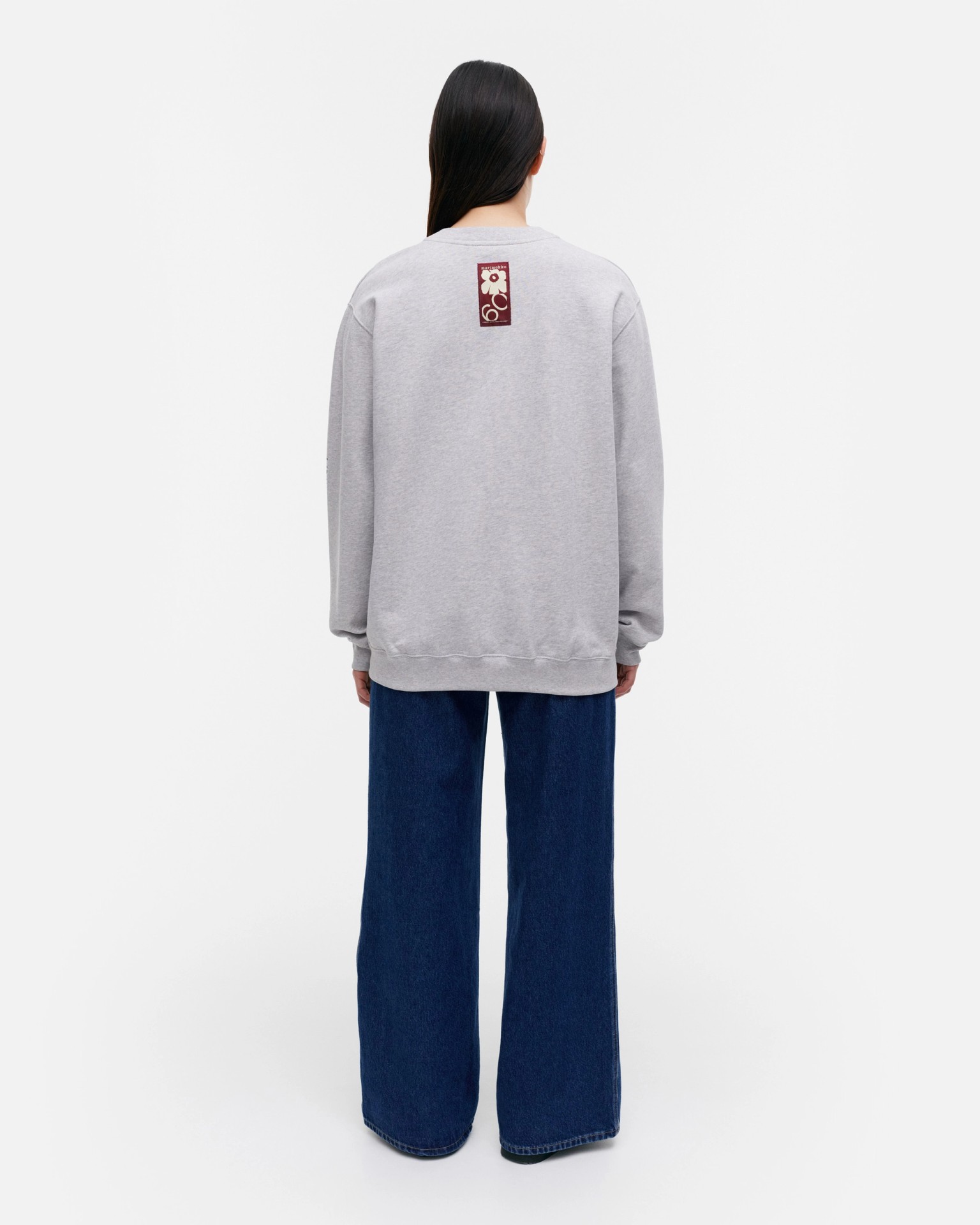 Loisto Unikko Tribute Placement, Kioski sweatshirt, grey melange, dark blue,