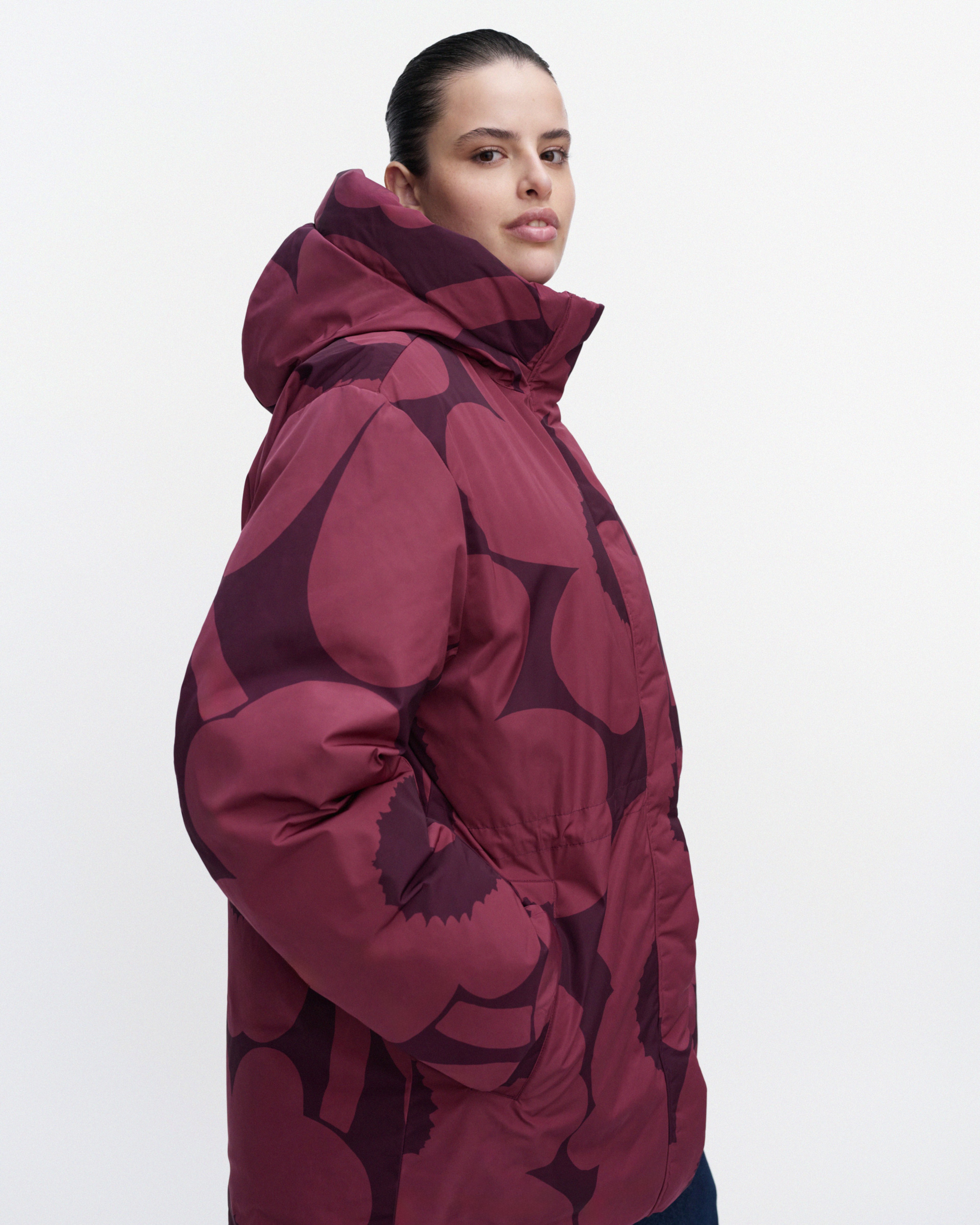 Käännös Unikko, Coat, dark rose, dark purple,