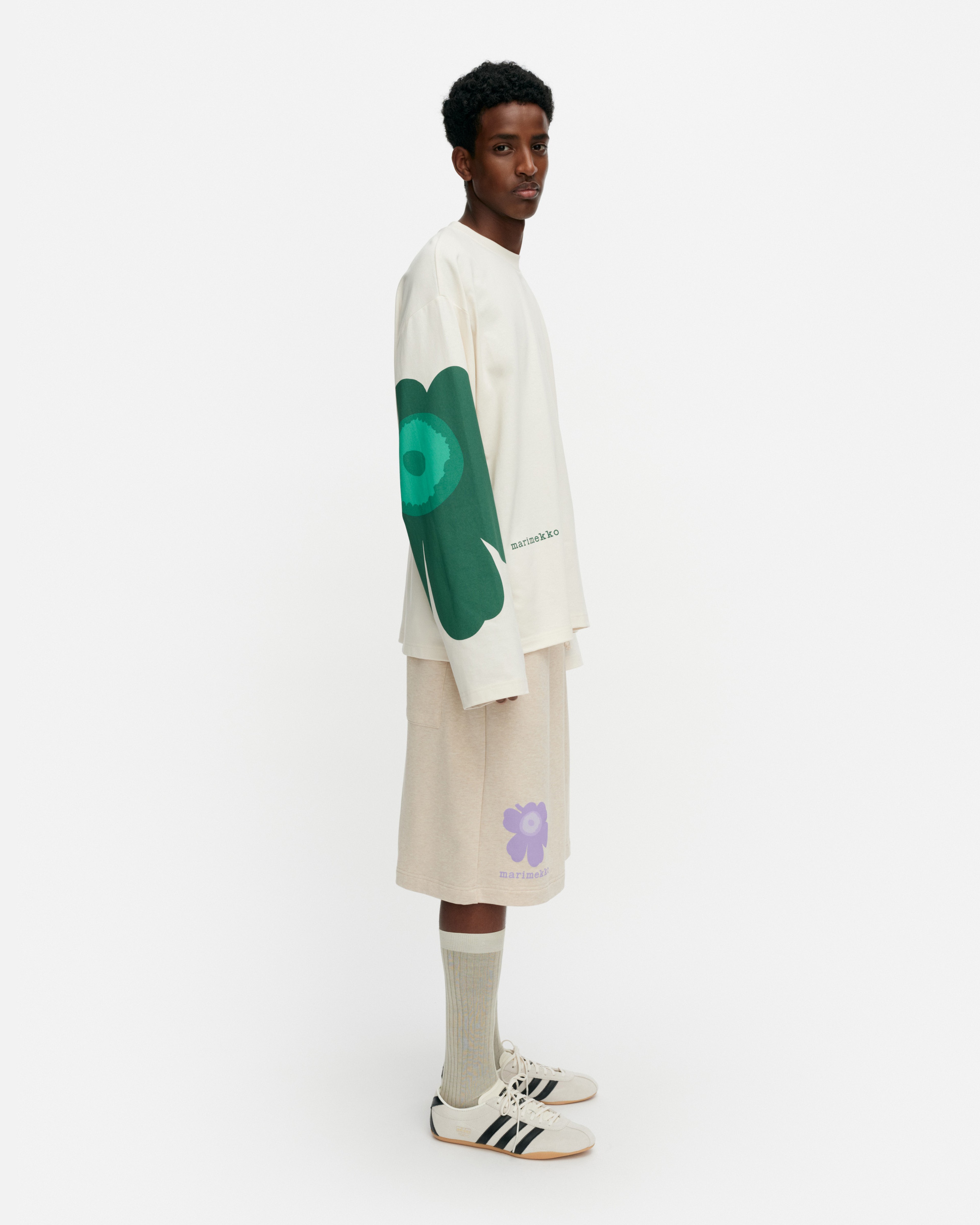 Siksak Unikko Placement, Kioski shirt, off white, lilac, green,