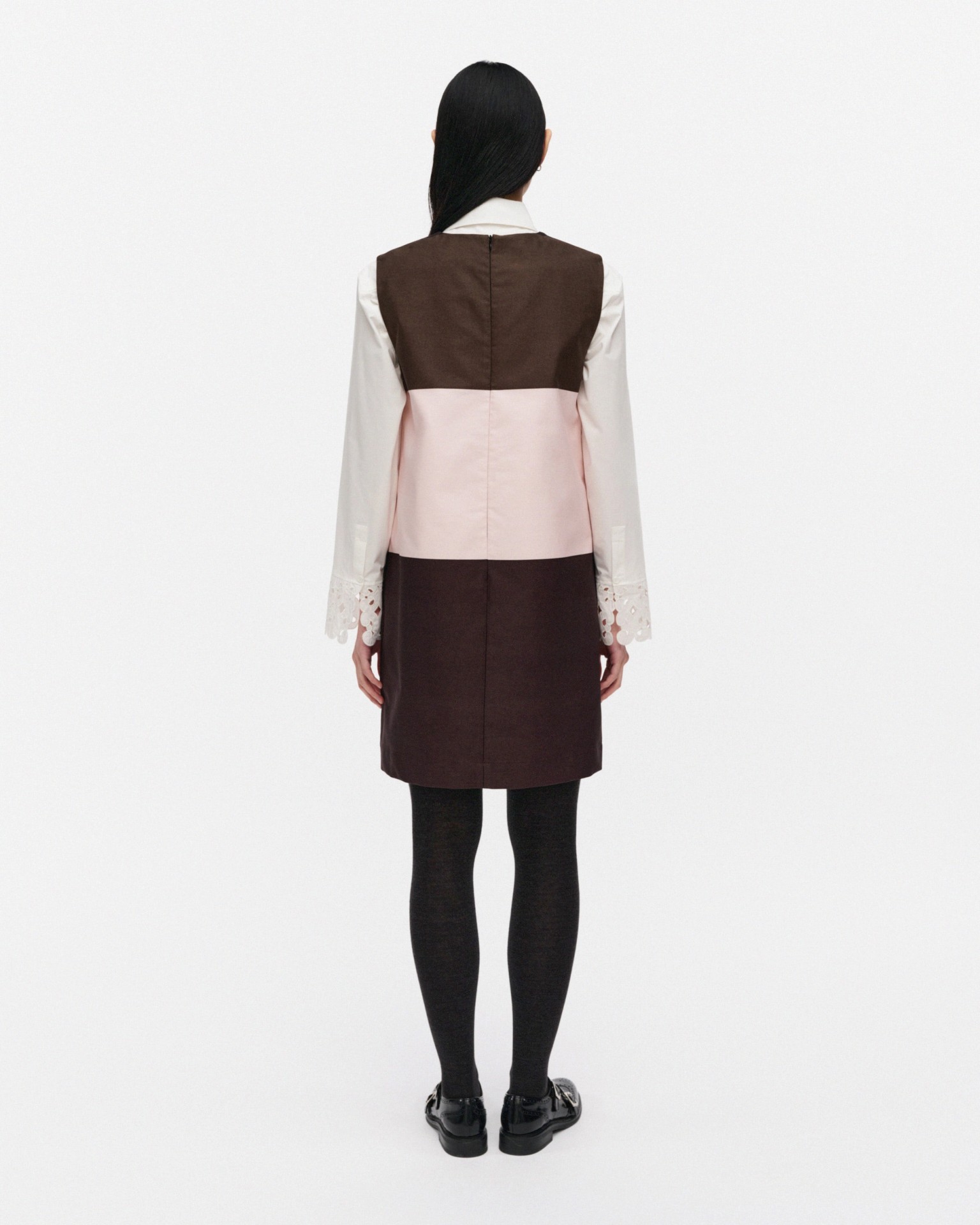 Malli Hennika, Marimini dress, dark brown, light pink, brown,