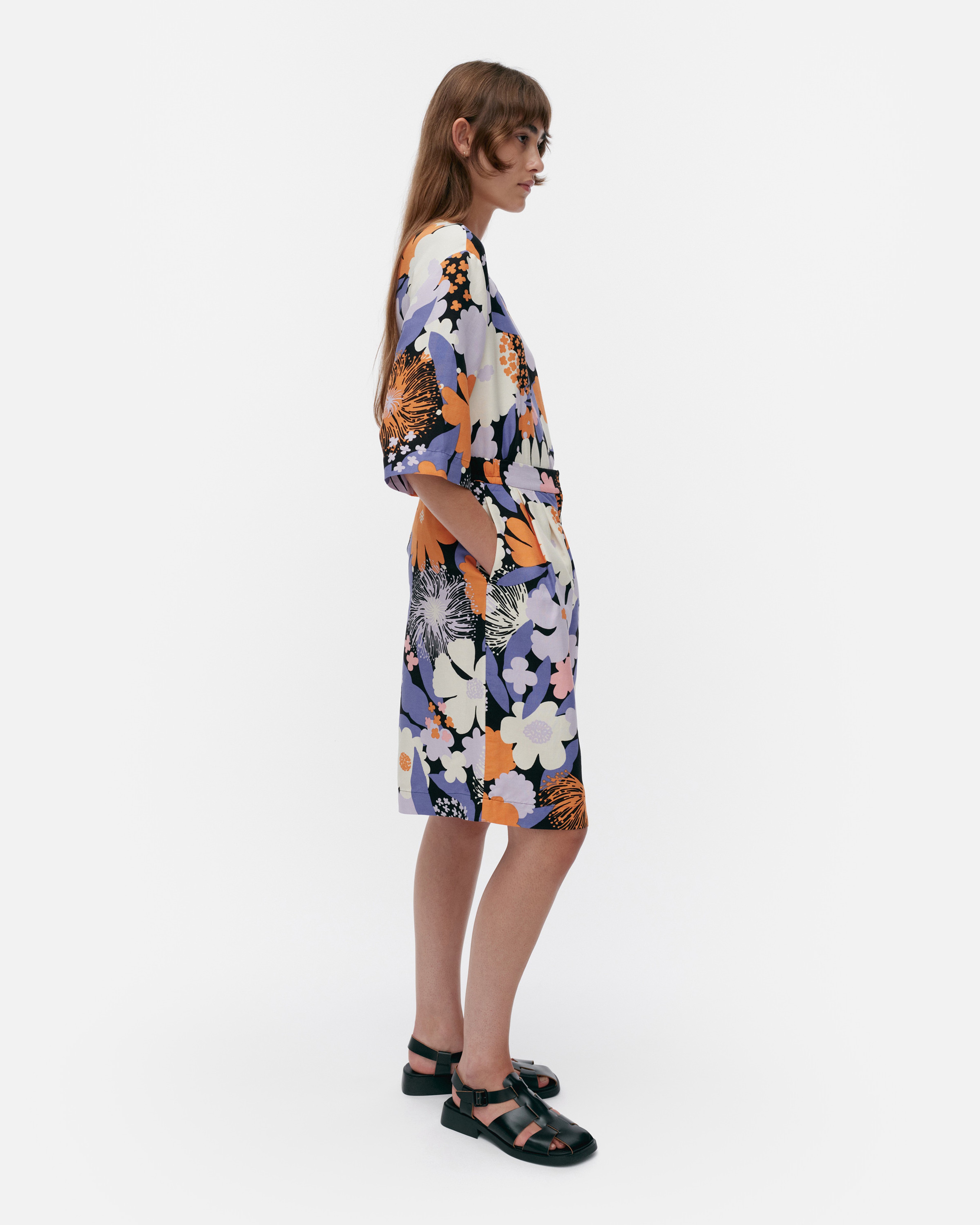 Kasvisto Suvikimppu, Shorts, lilac, orange, black, off whi.,