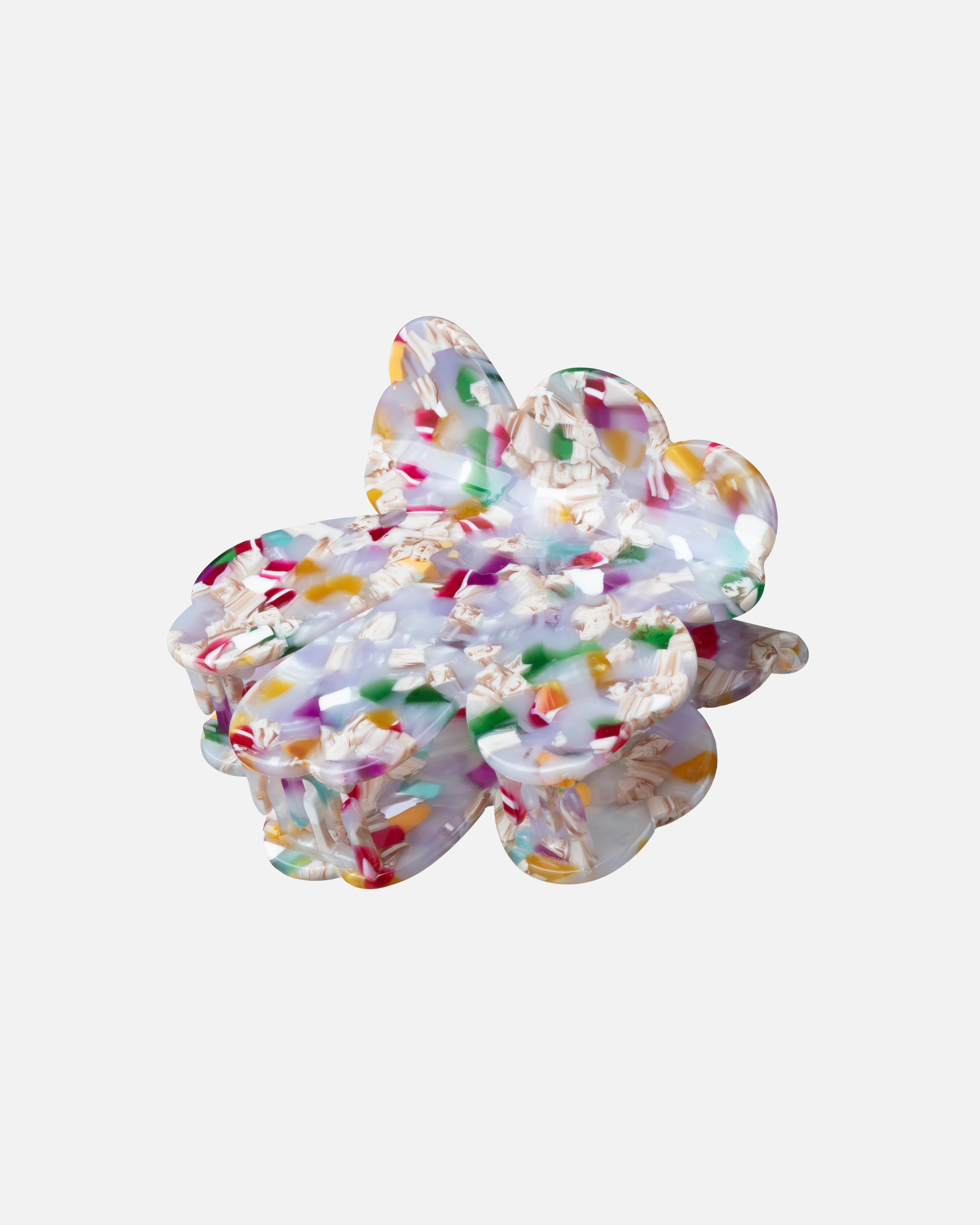 Unikko Hair Clip Large Multi, lilac, fuchsia, white,