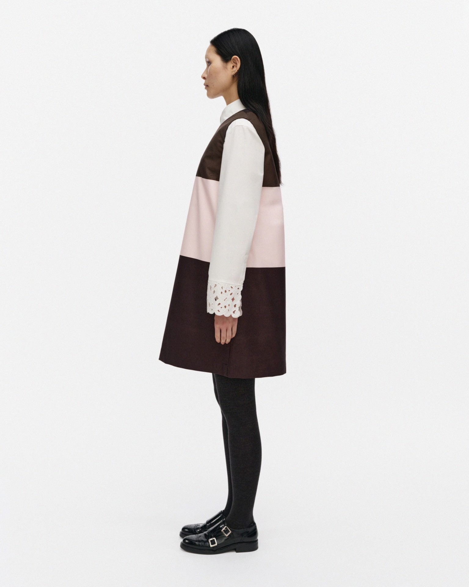 Malli Hennika, Marimini dress, dark brown, light pink, brown,