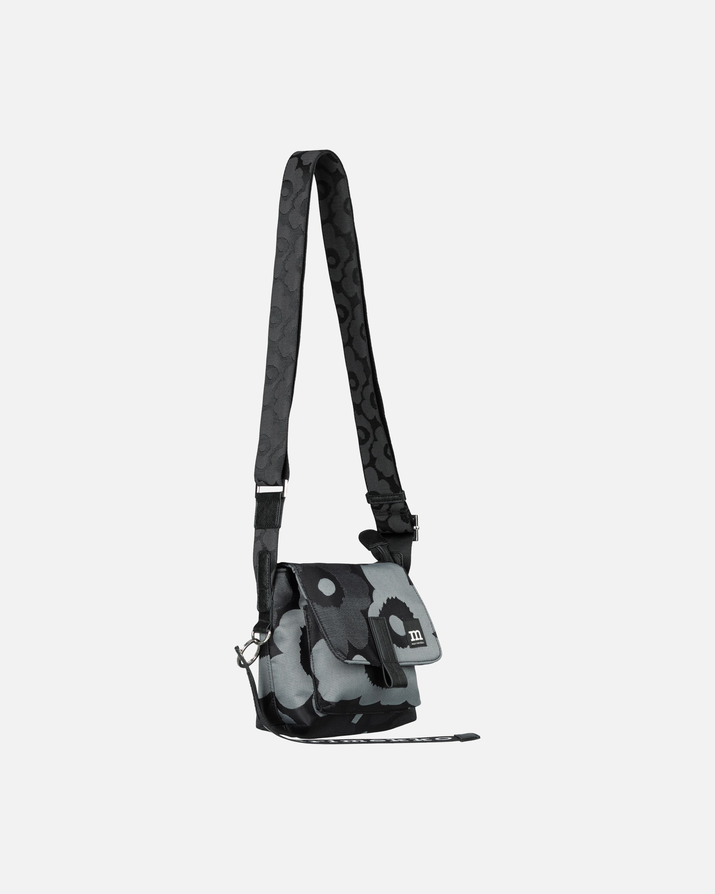 マリメッコ Mini Messenger Unikko ブラック marimekko マリメッコ ショルダーバッグ ウニッコ Mini
