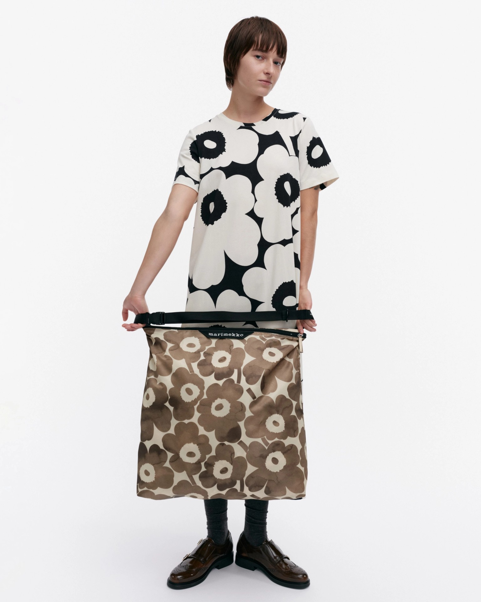 Neat Crossbody Akvarelli Unikko L, Shoulder bag, light yellow, beige,