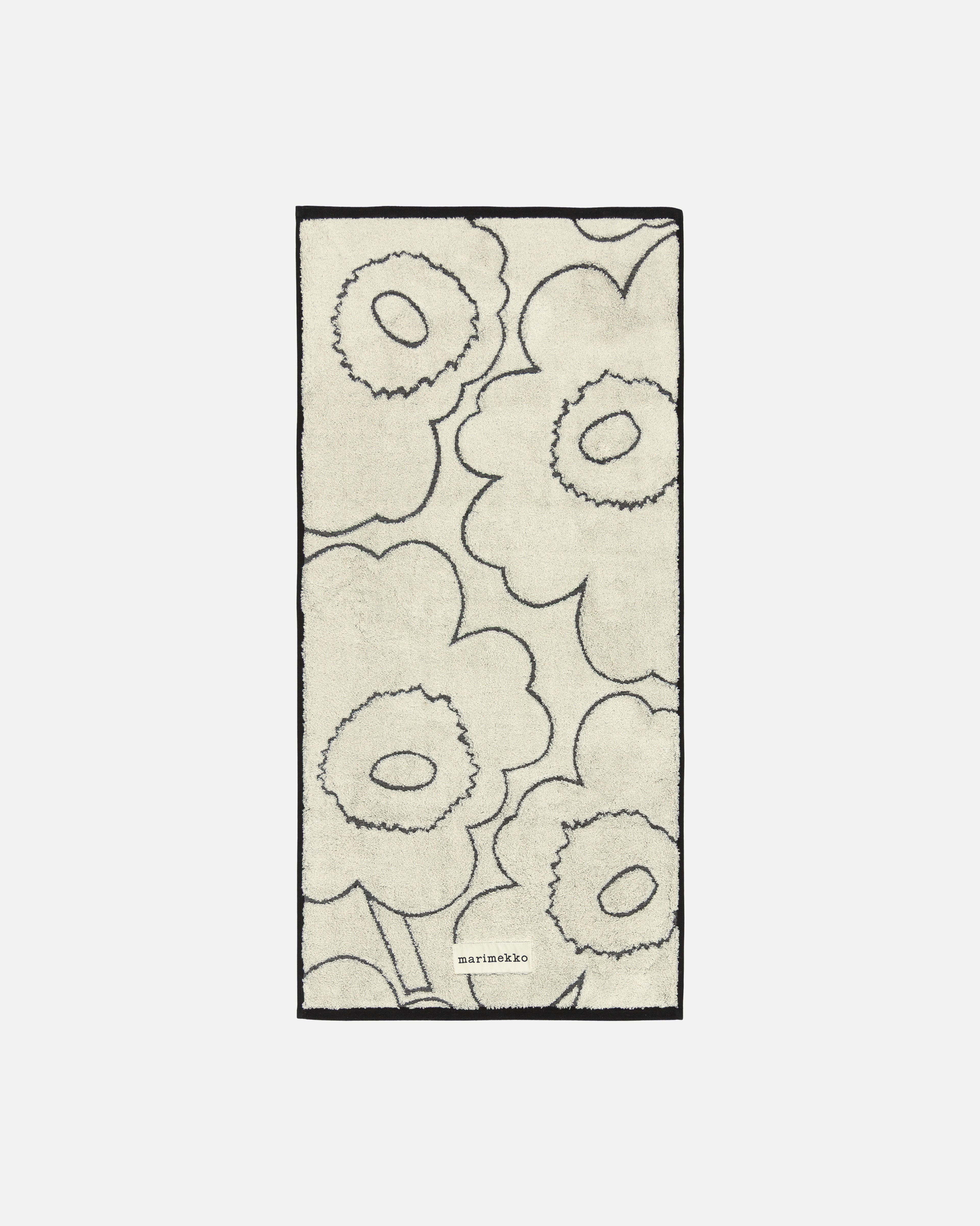 Piirto Unikko, Hand towel, off white,black,