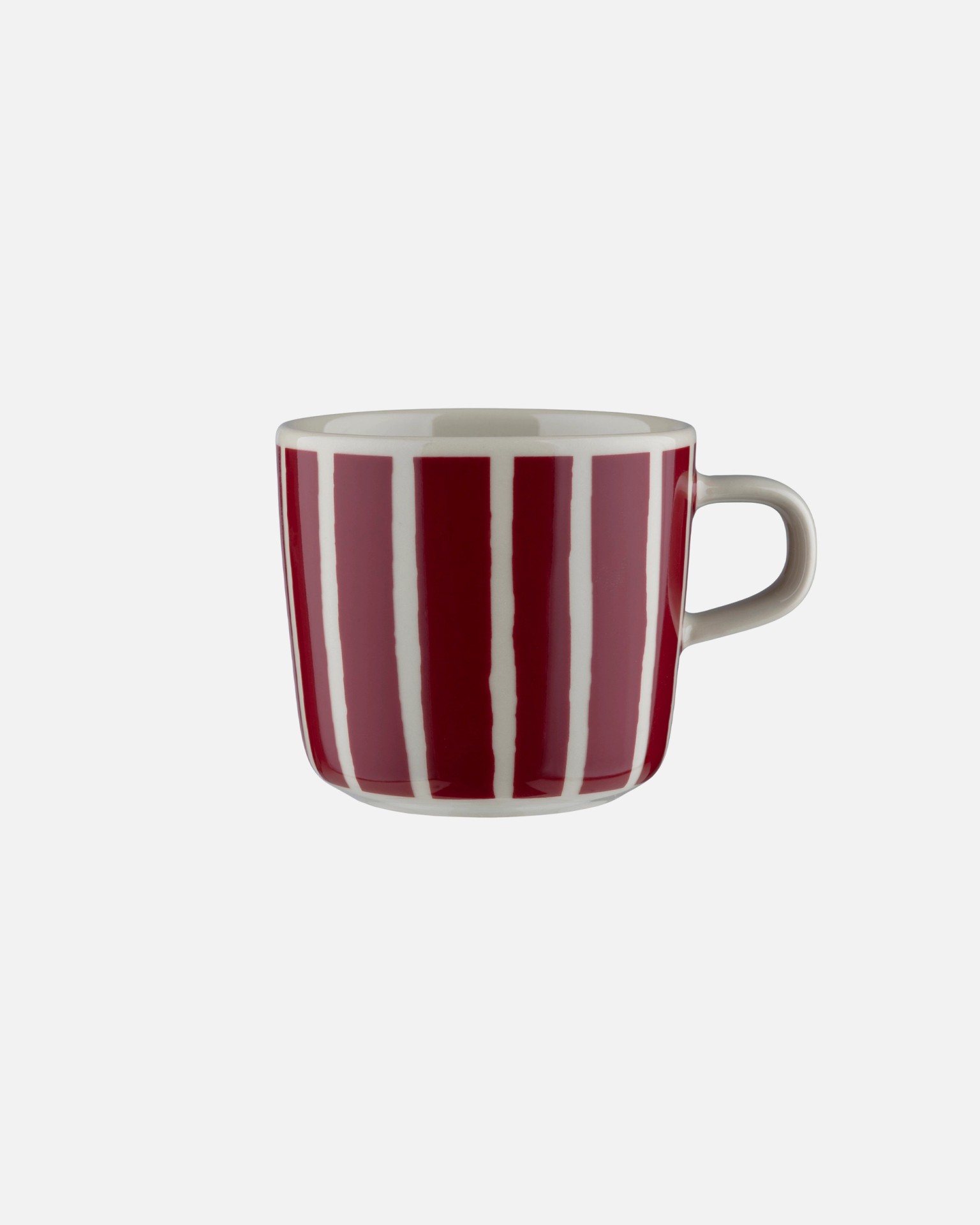 Oiva / Piccolo, Coffee cup, stoneware, burgundy,
