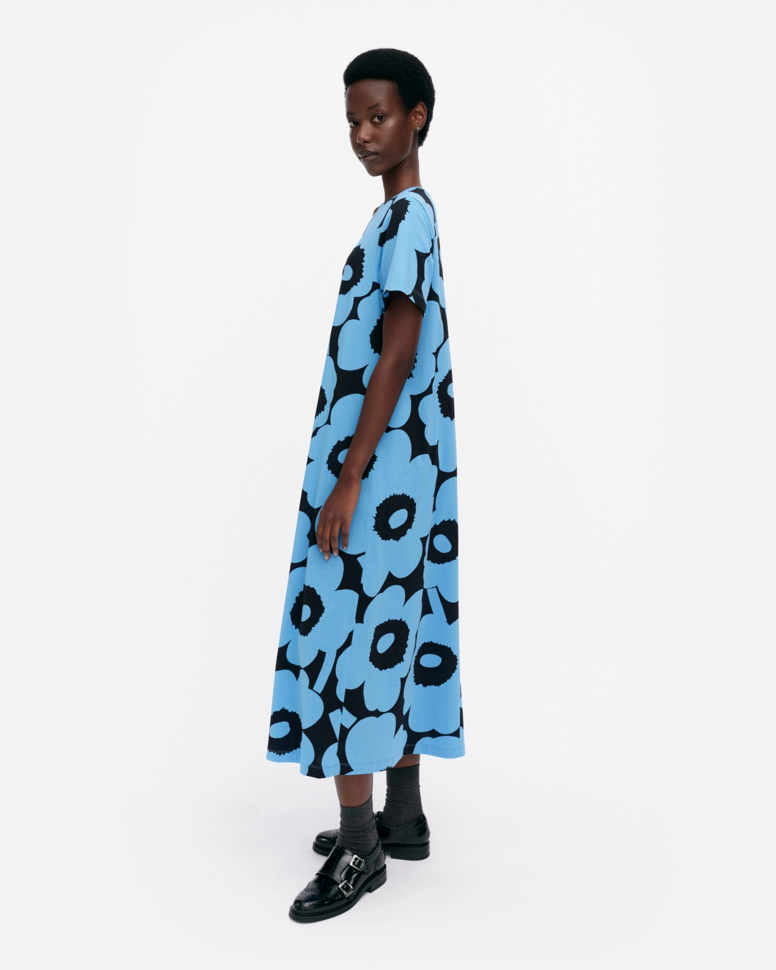 Pisteinen Unikko, Dress, blue, black,