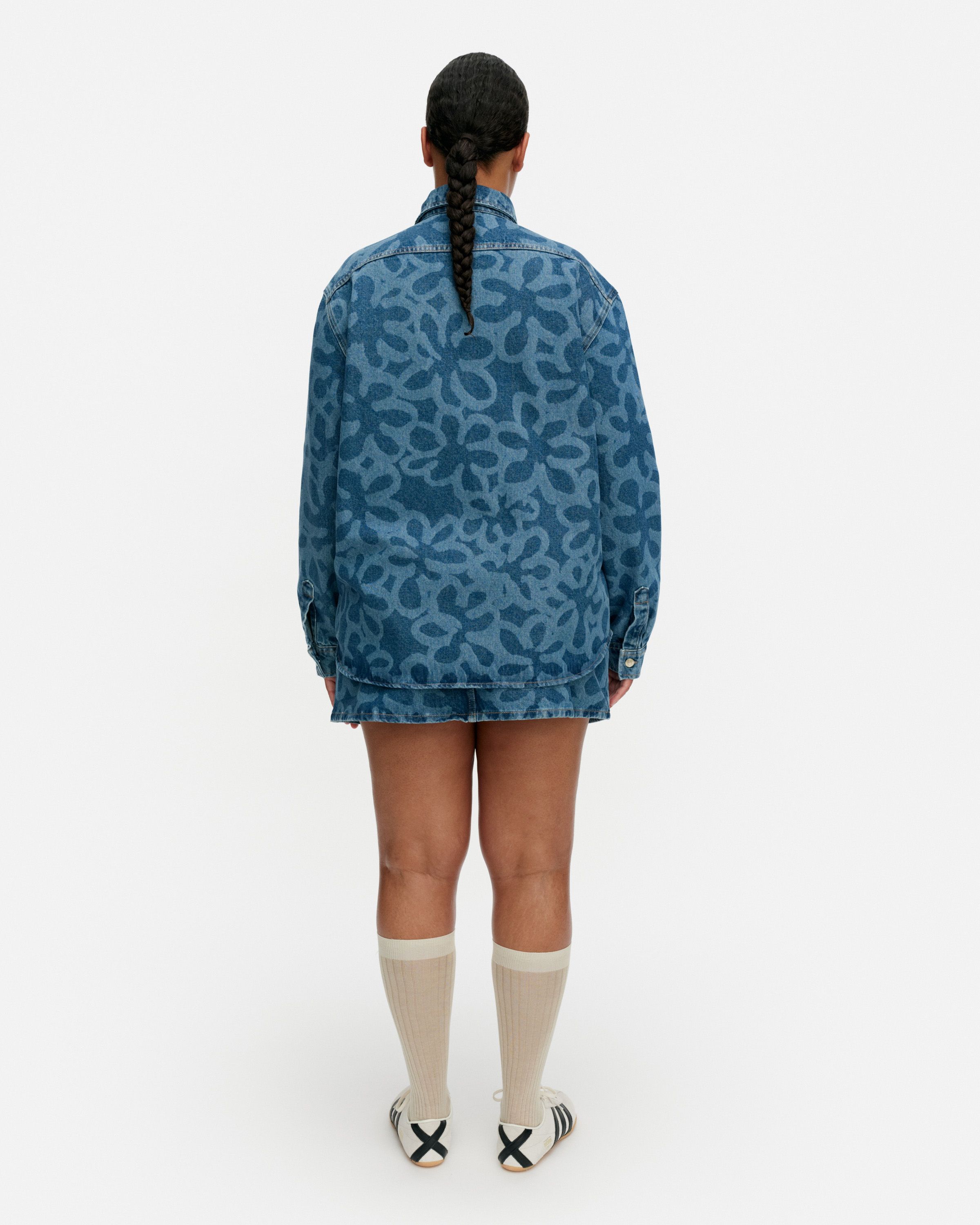 Maridenim Vaihe Kukka Shirt used indigo | Marimekko