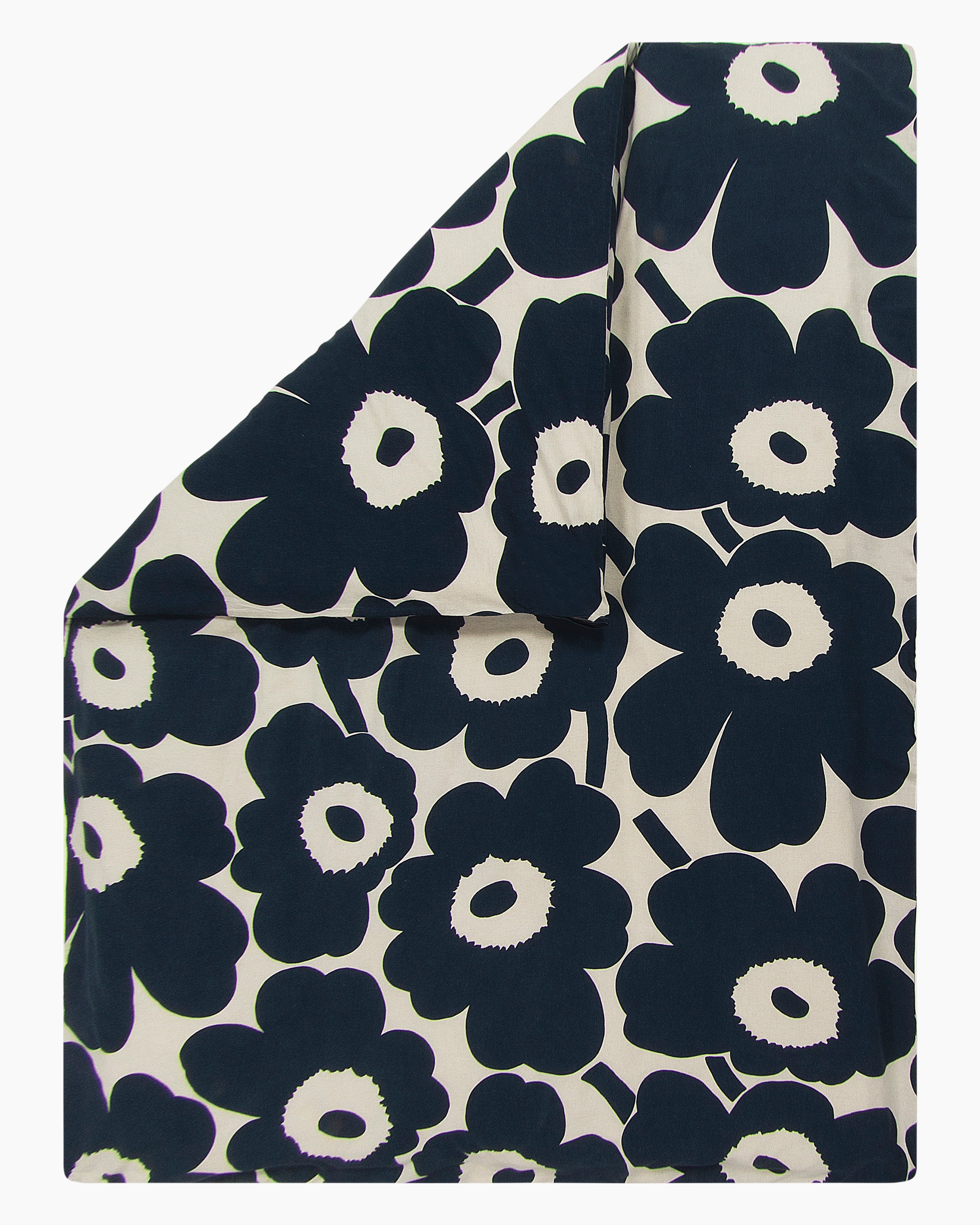 Unikko, Duvet cover 240x220cm, cotton, dark blue,