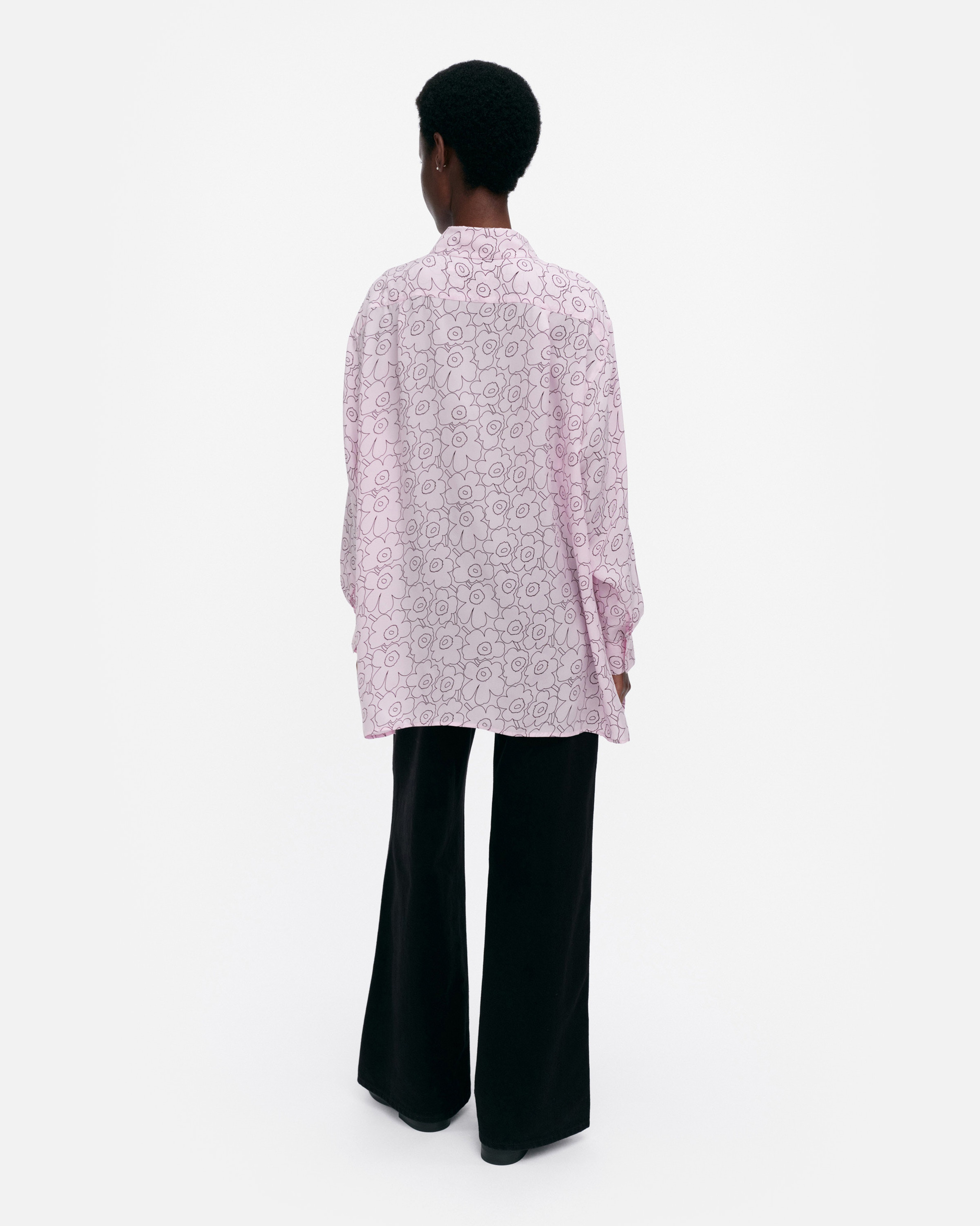 Runsas Piirto Unikko, Shirt, light pink, wine red,