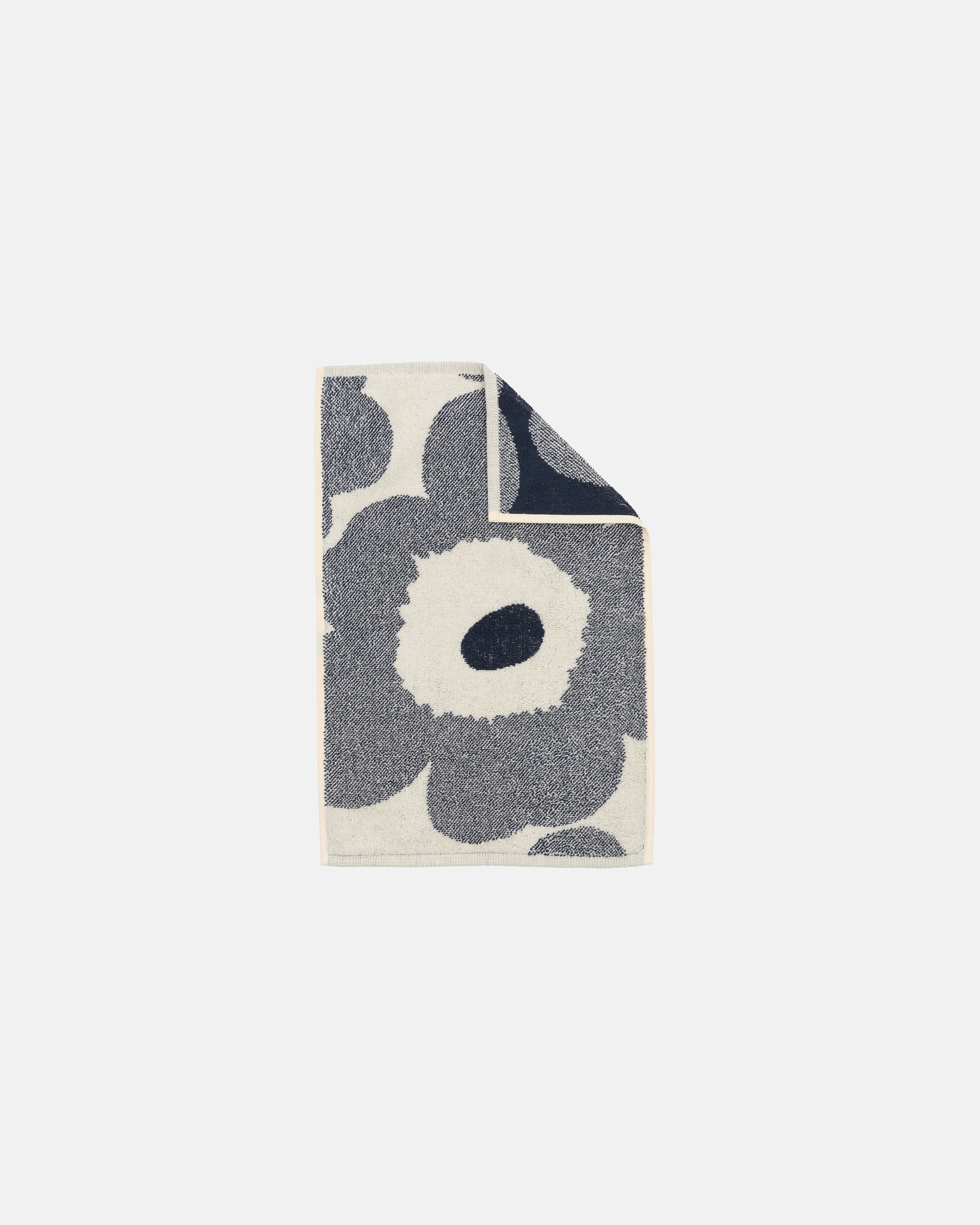 Unikko, Guest towel 30x50 cm, off white, blueberry,