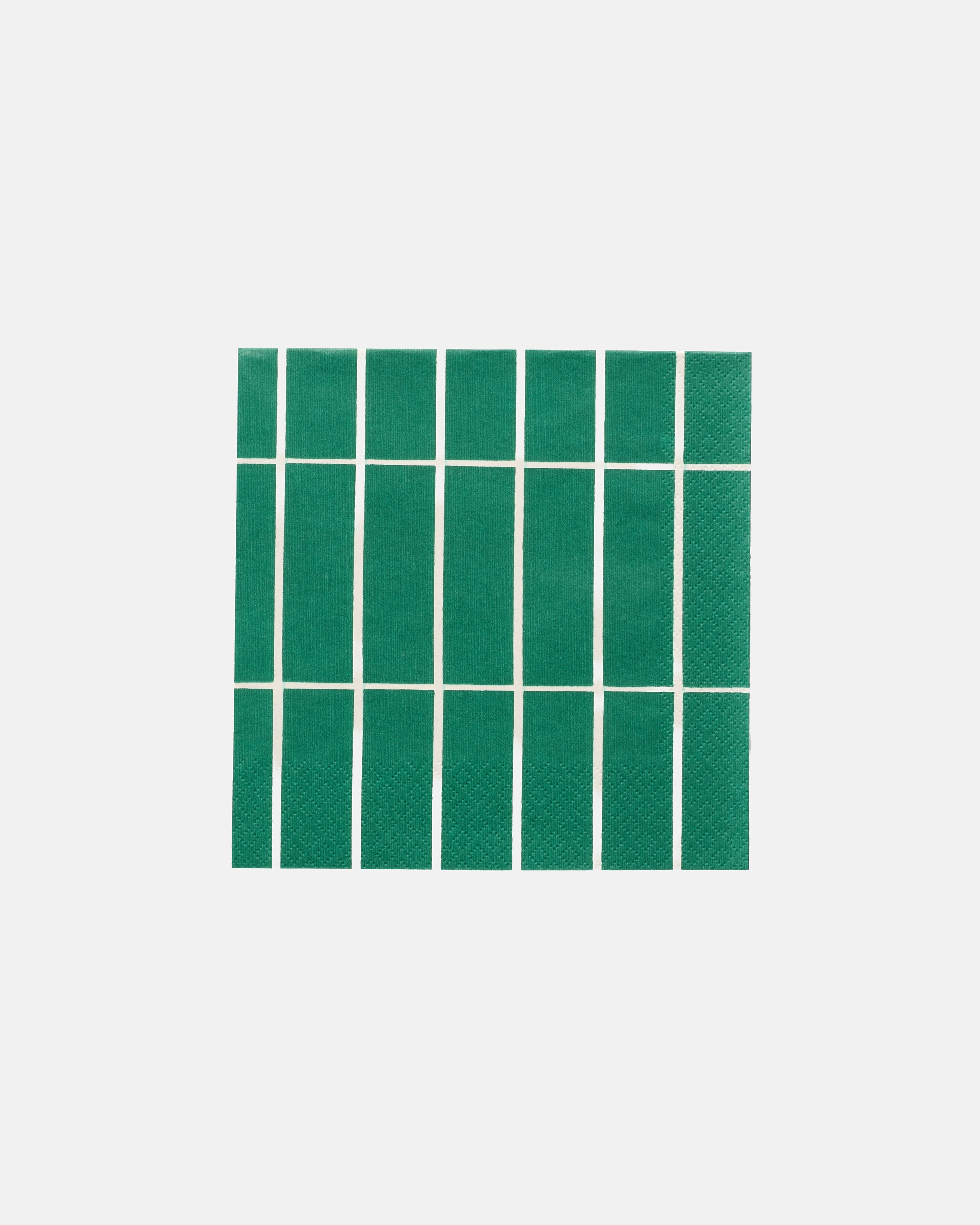 Tiiliskivi, Serviette en papier 33 x 33 cm, vert, blanc cassé,