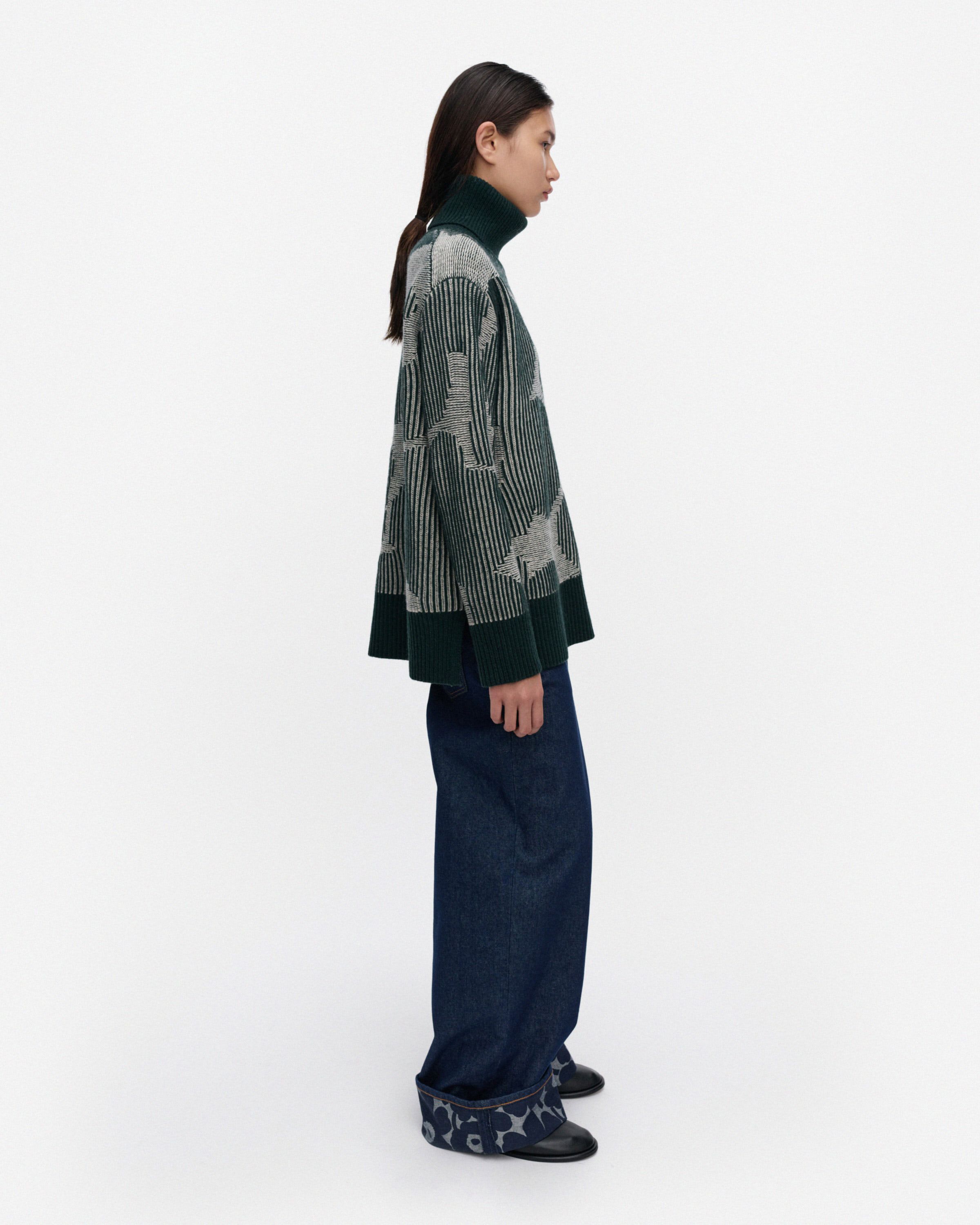 Maridenim Barrel Unikko jeans mid indigo | Marimekko