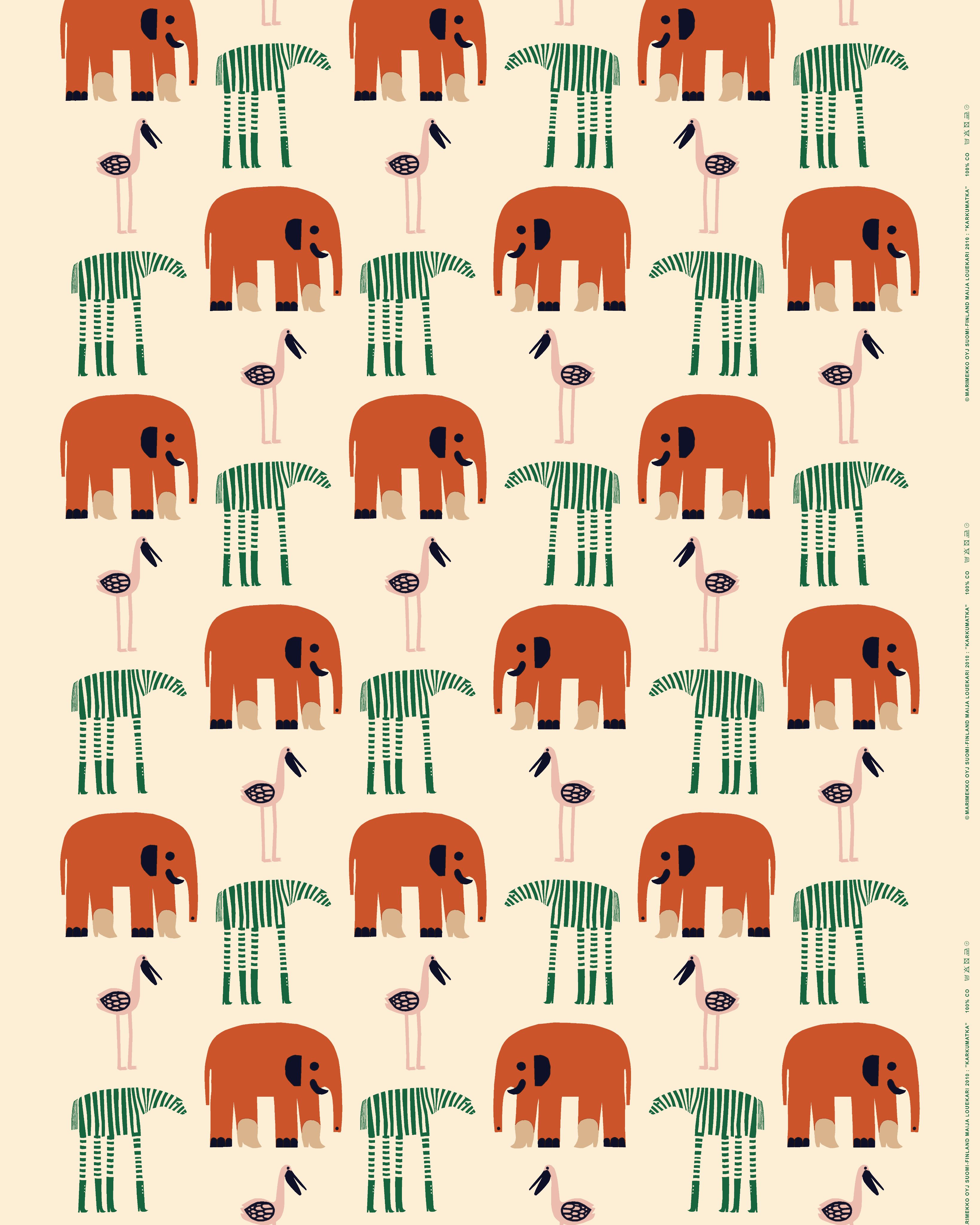 Karkumatka acrylic coated cotton fabric | Marimekko