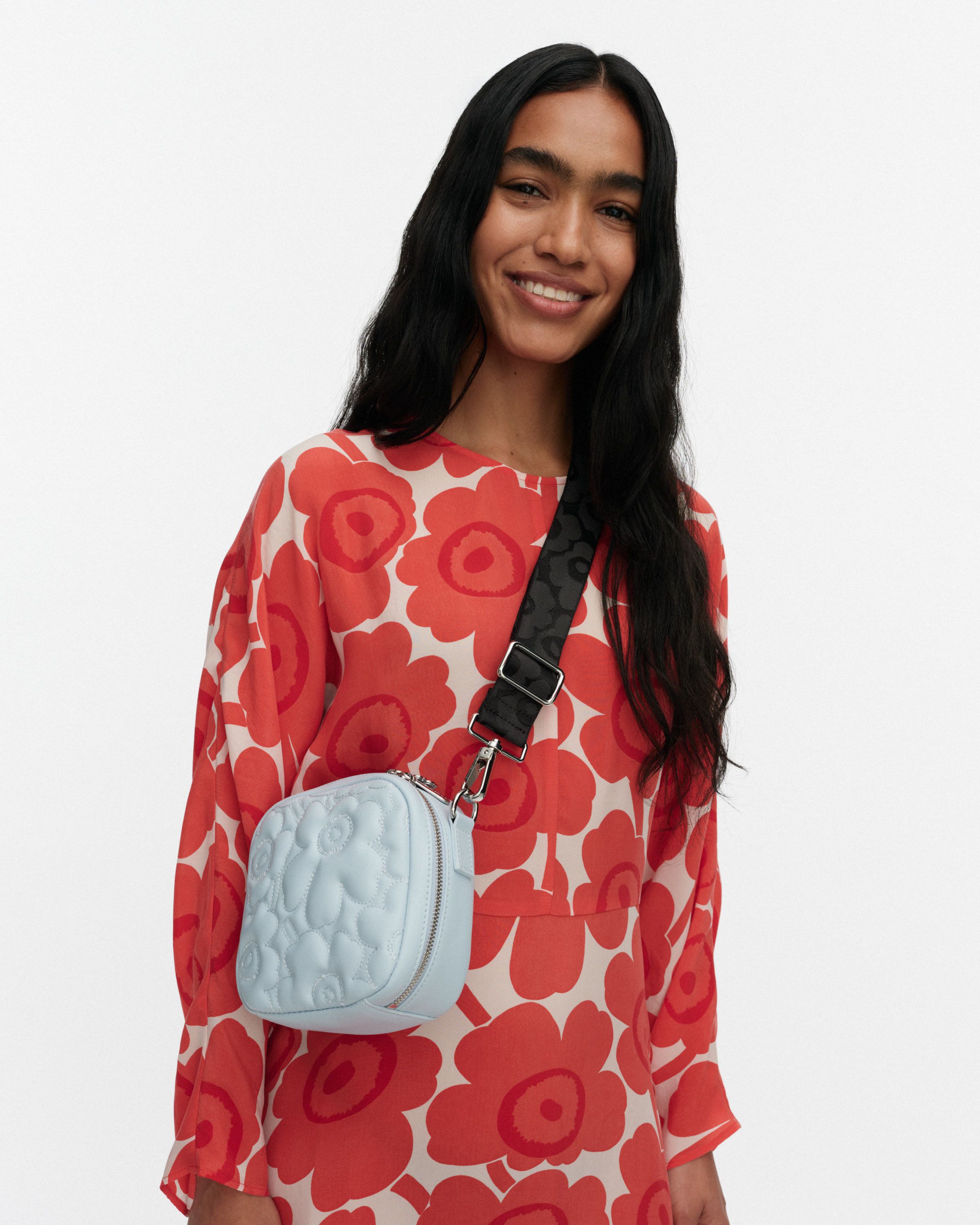 Baby Gratha Unikko Shoulder bag light blue | Marimekko