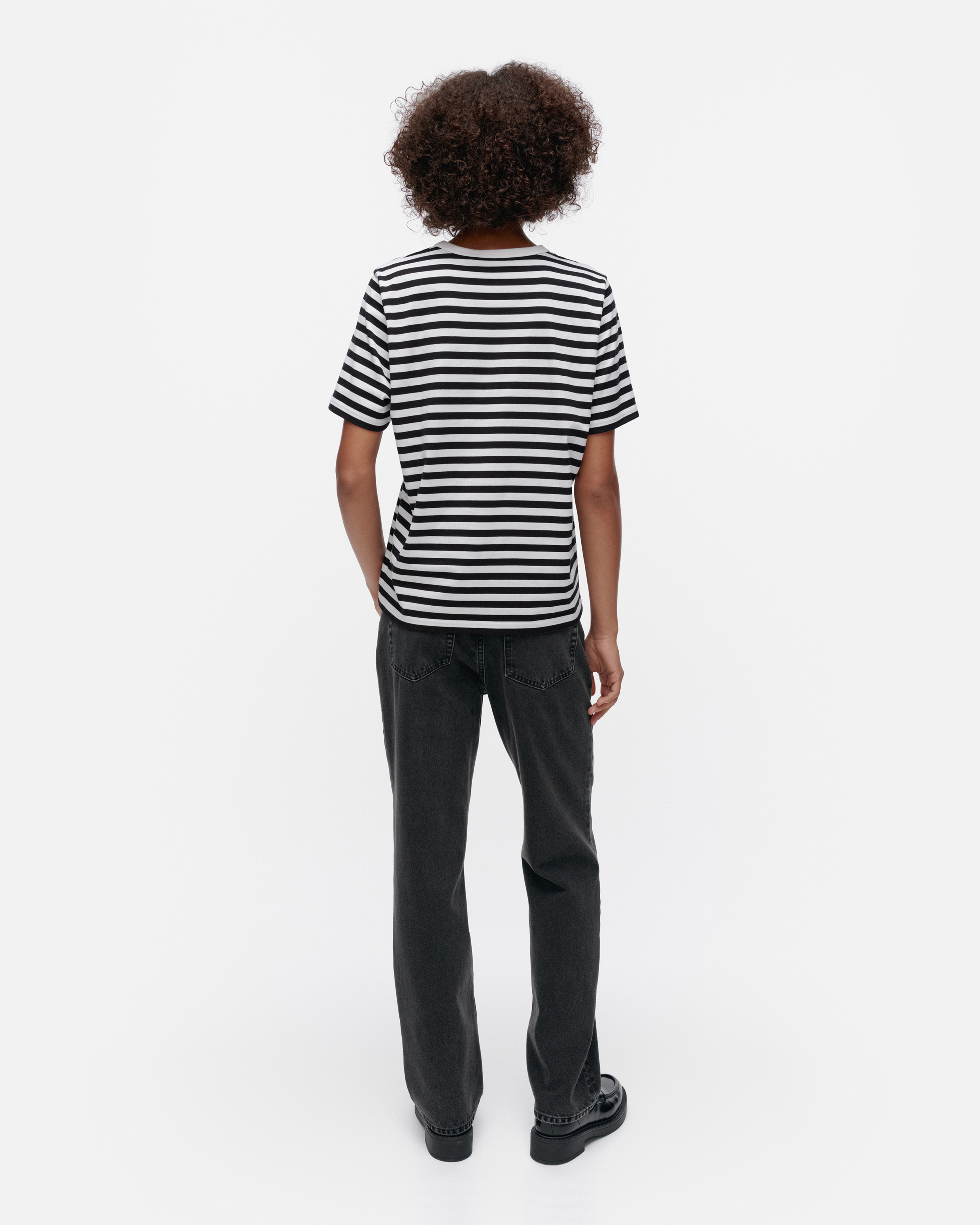 Tasaraita Unikko Kioski t-shirt