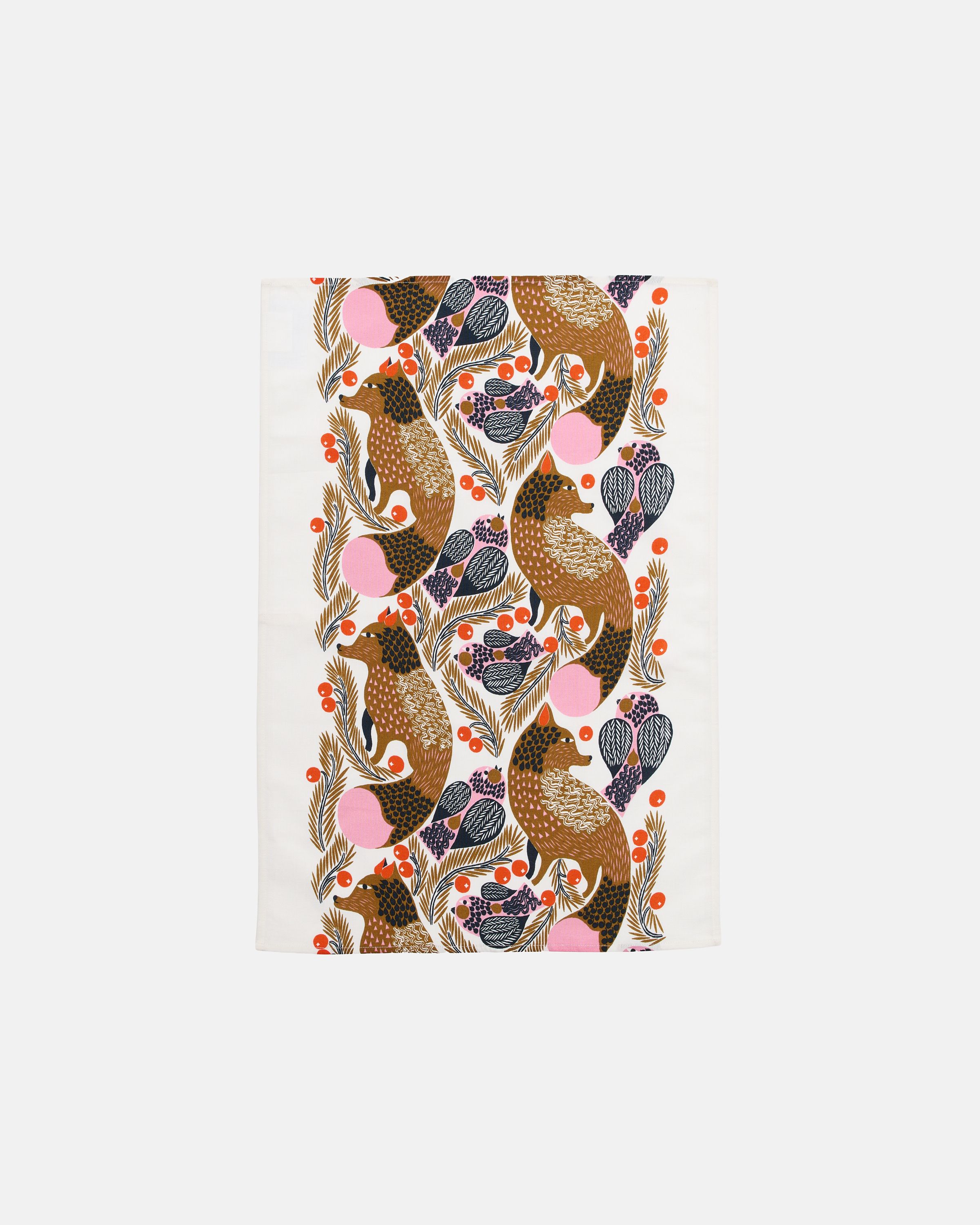 Ketunmarja Kitchen towel 47x70 cm white, multicolour | Marimekko