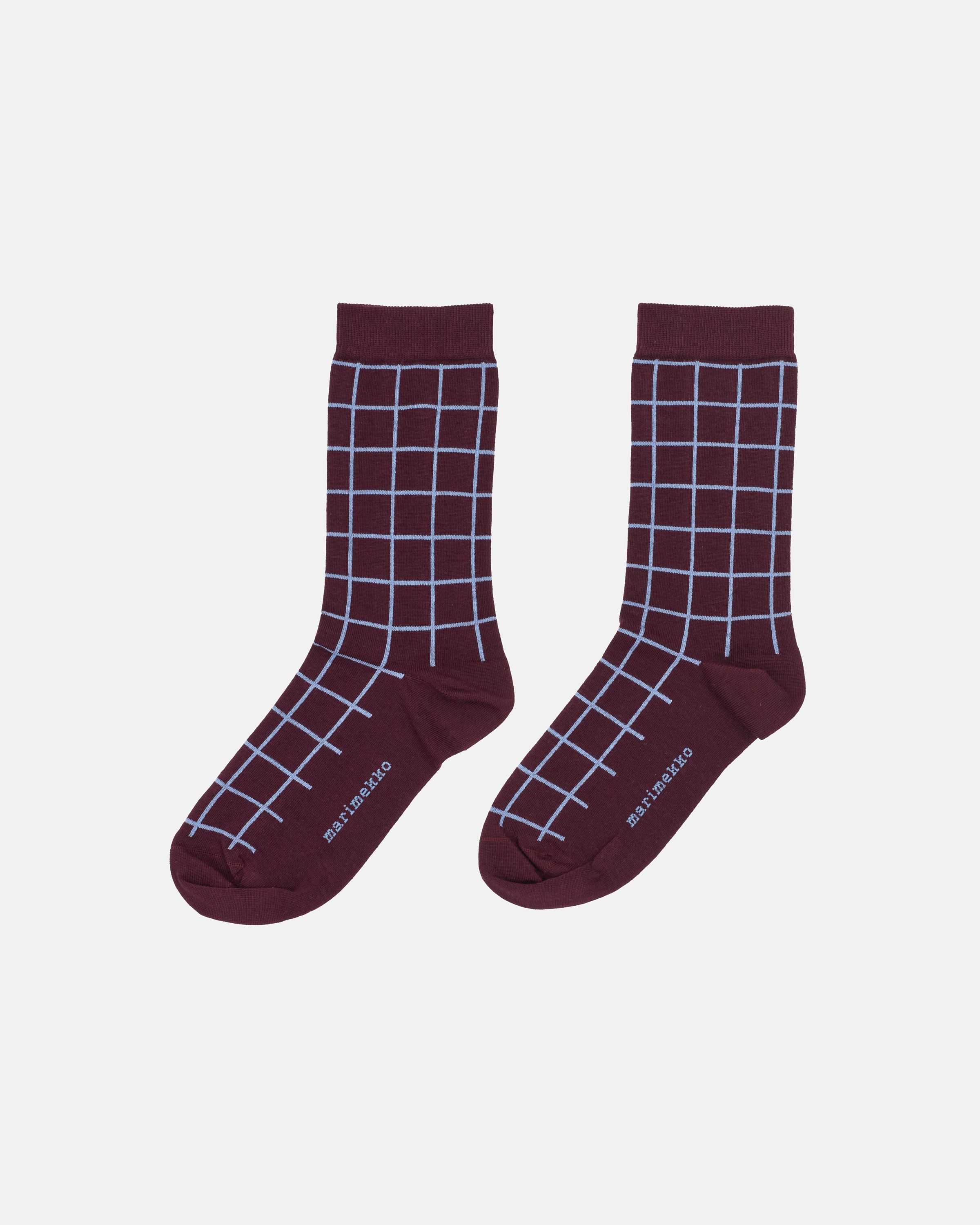 Kirmailla Unikko socks grey, white | Marimekko