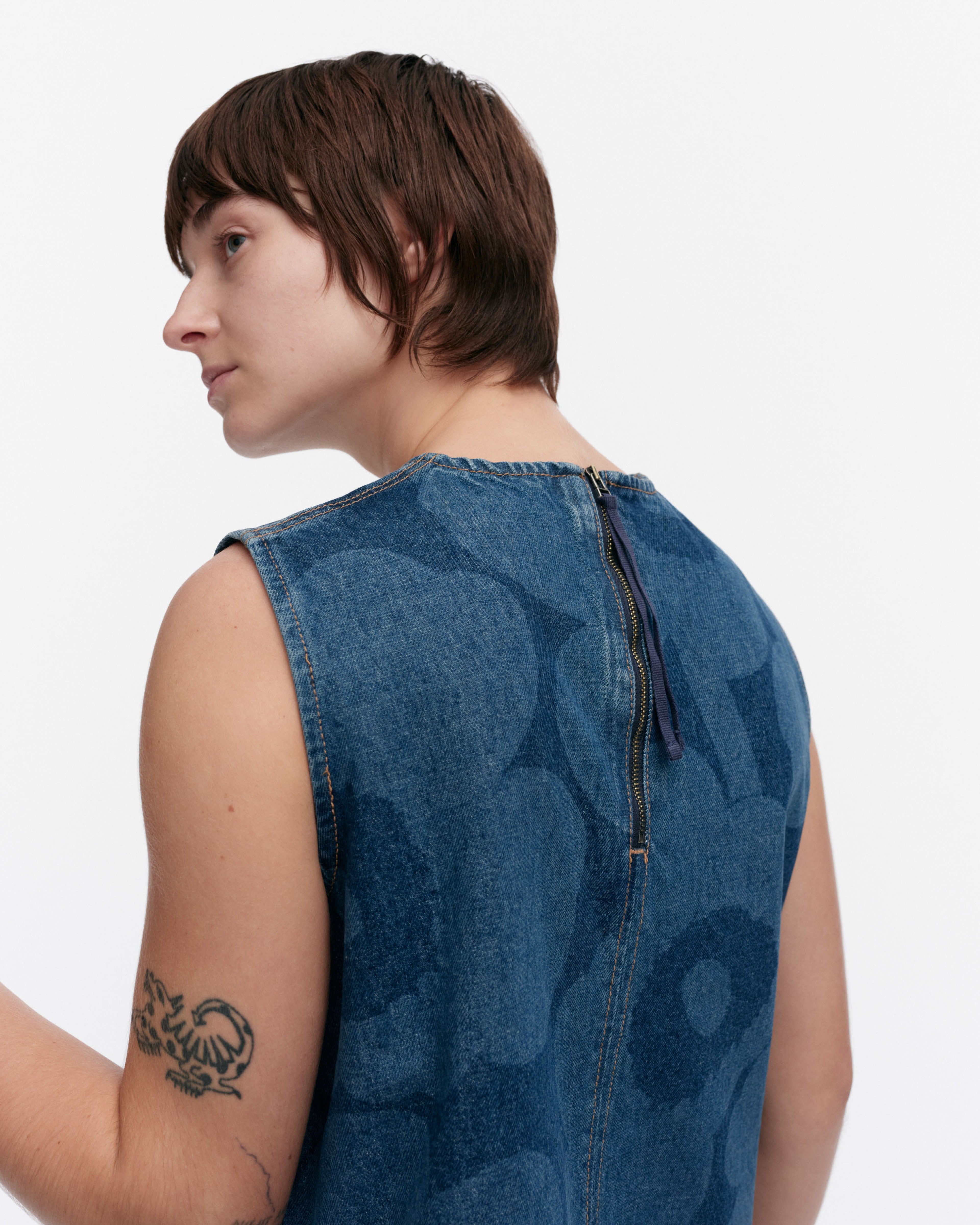 Maridenim Somasti Unikko, Denim-Kleid, Mittleres Indigo,