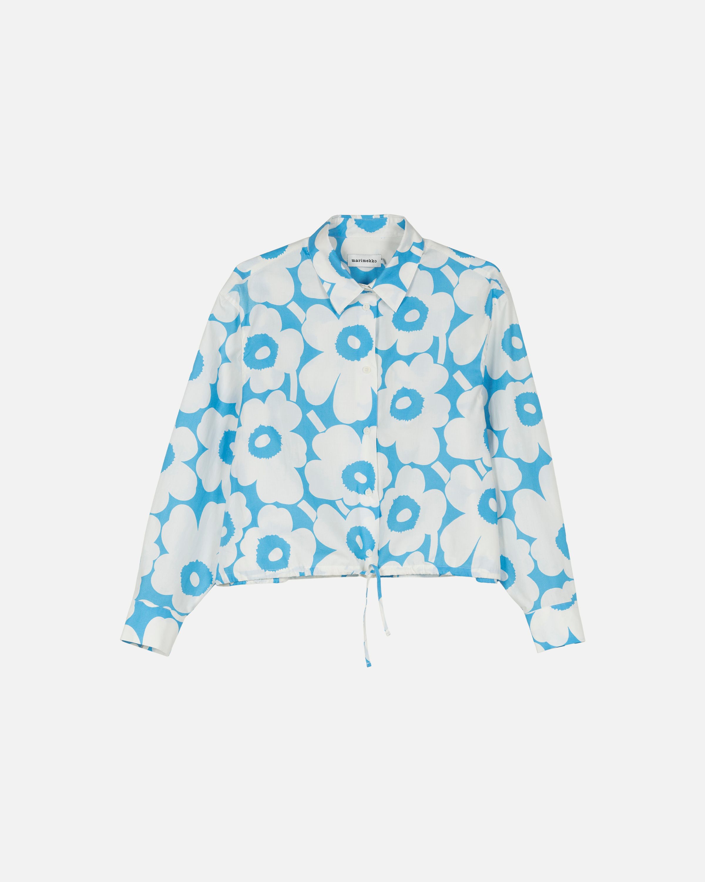 Rypytys Unikko blouse blue, off white | Marimekko