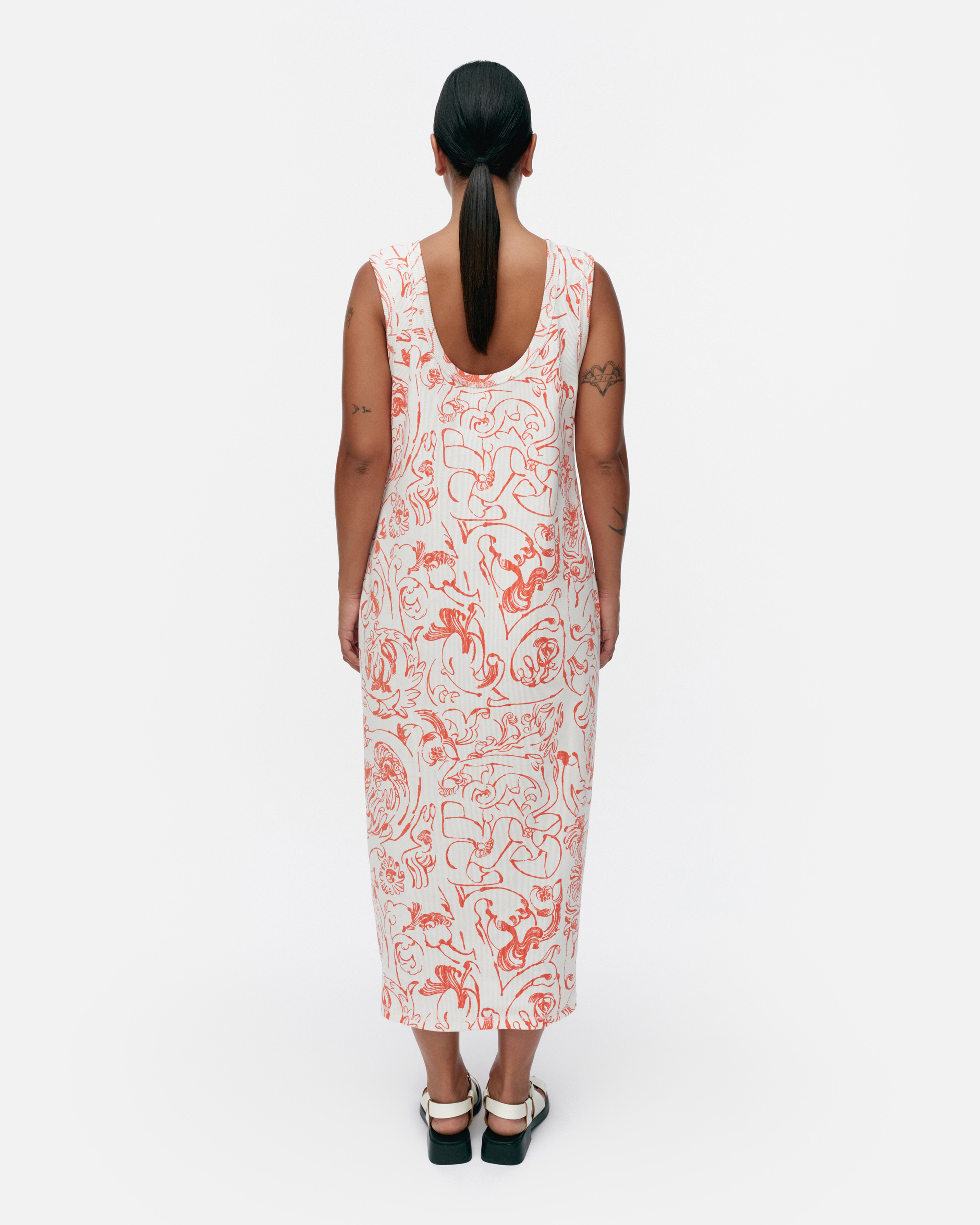 Muodostelma Cactis, Dress, white, red,